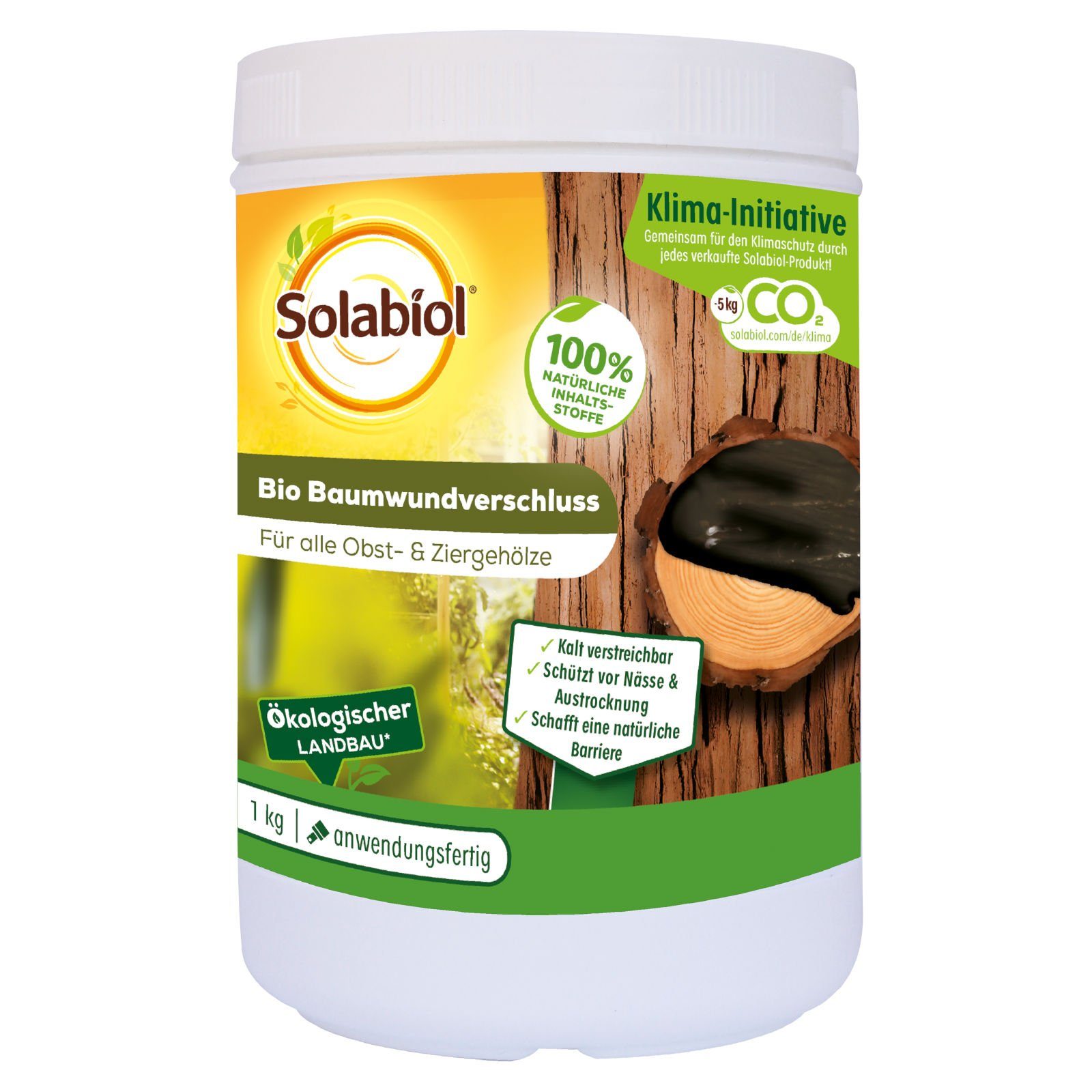 Solabiol Baum-Wundverschluss Bio Baumwundverschluss 1 kg - biologische Baumpflege, 1000 g