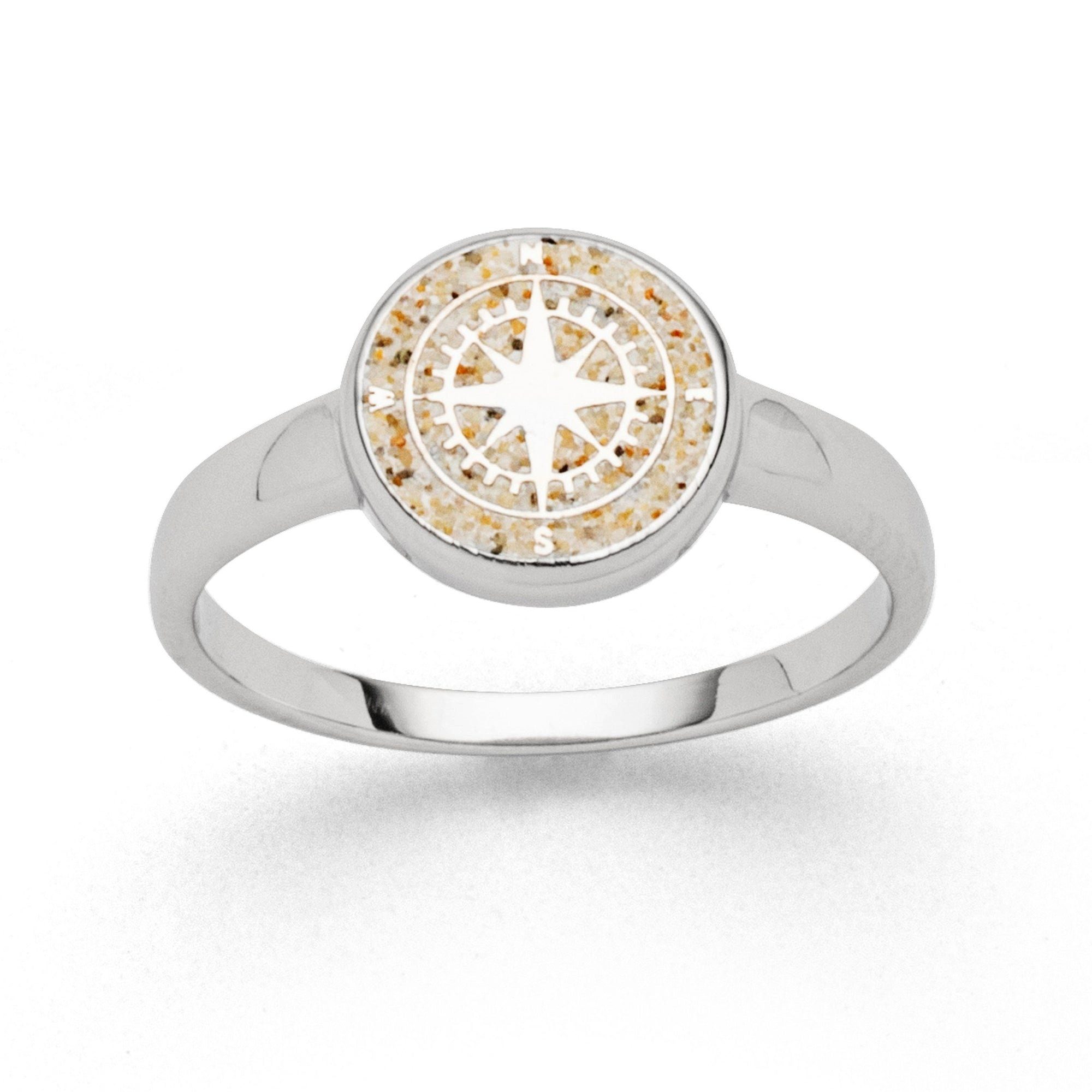 DUR Fingerring DUR Schmuck: Ring "Kompass" mit Strandsand R5157 günstig online kaufen