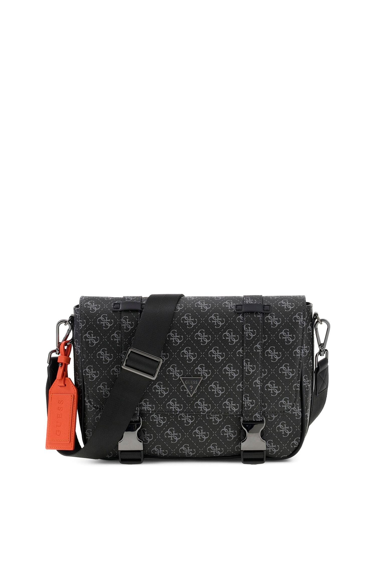 Guess Messenger Bag MILANO MESSENGER, Businesstasche, Arbeitstasche, Laptoptasche mit Überschlag