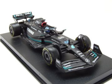 Maisto® Modellauto Mercedes AMG W14 E Formel 1 2023 #63 Russell mit Figur Modellauto, Maßstab 1:43