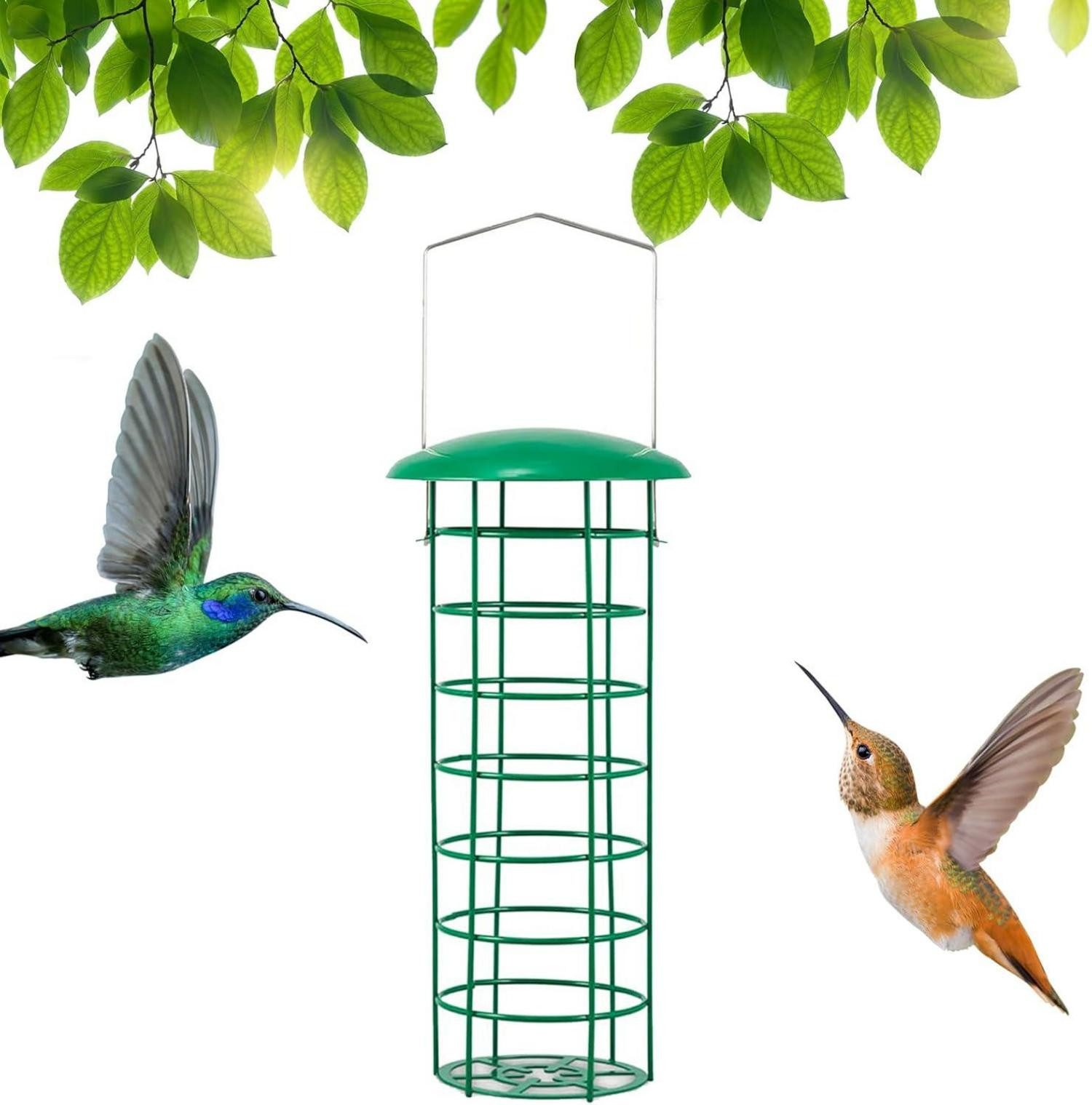 Vogelhaus Vogelfutterspender 29.5cm Vogelfutterstation Metall für Wildvögel