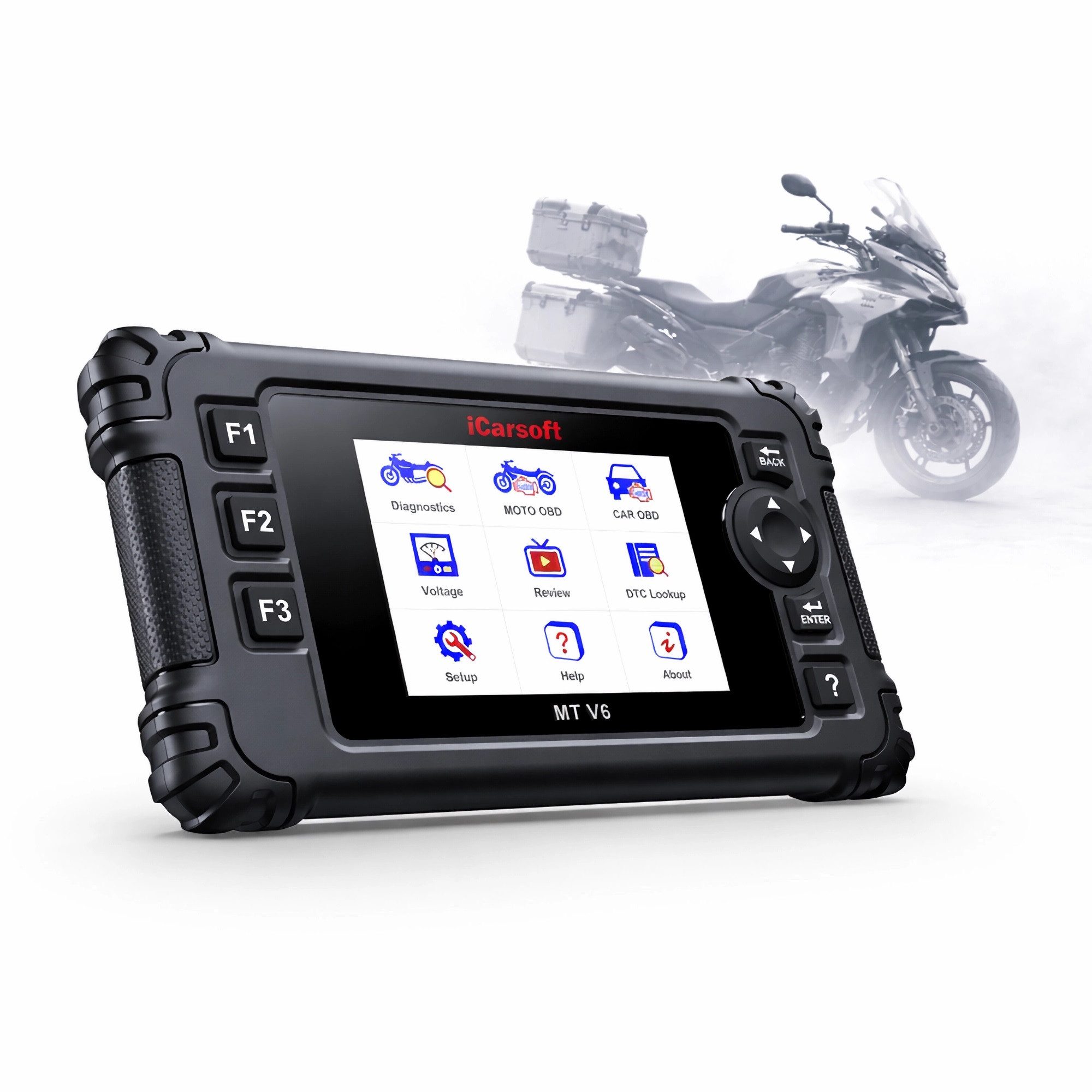 iCarsoft OBD2-Diagnosegerät MT V6 für BENELLI Motorräder OBD Scanner +Adapter +Updates