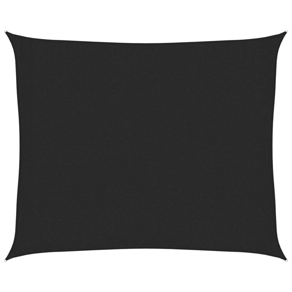 Sonnensegel Sonnensegel 160 g/m² Schwarz 2,5x3 m HDPE