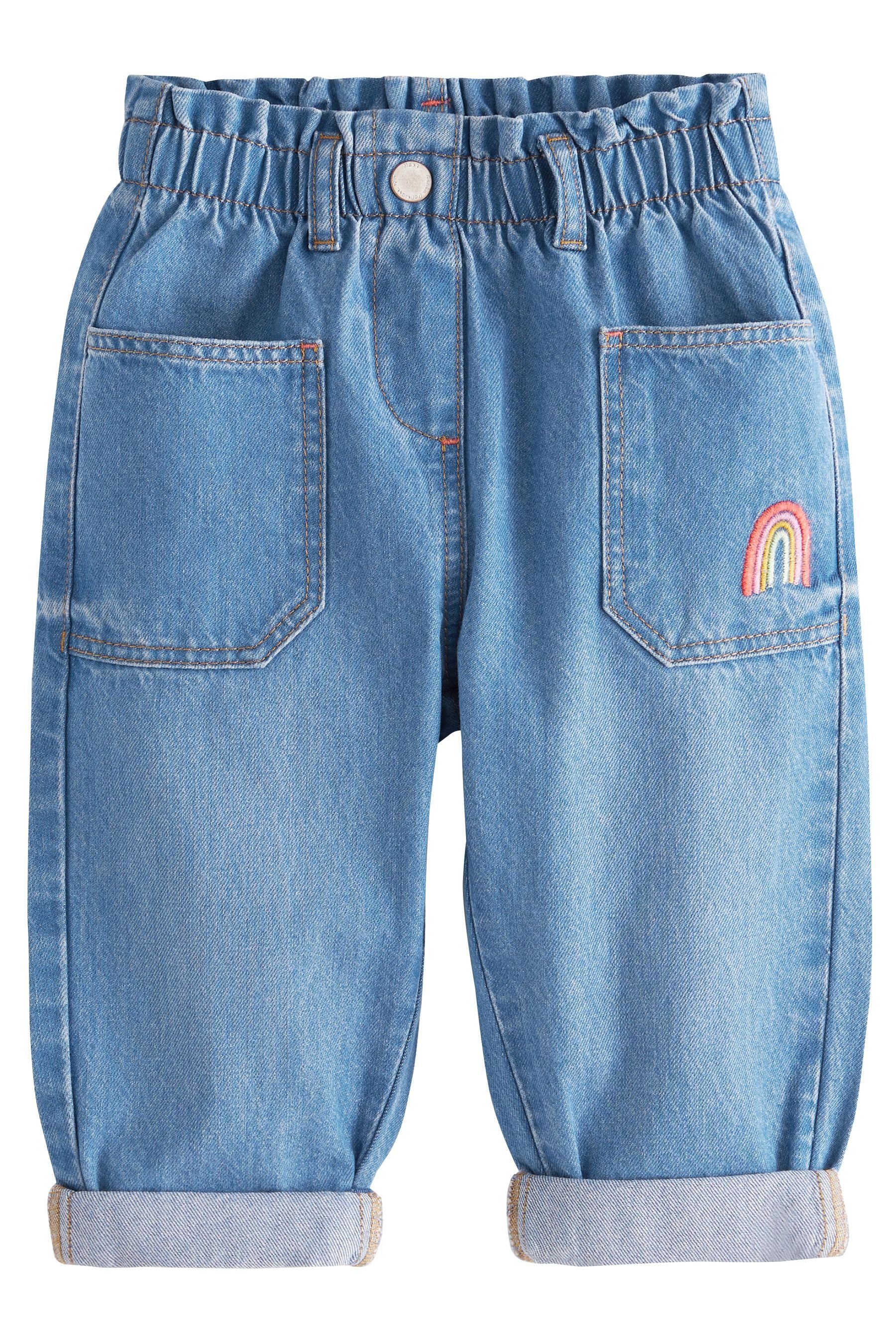 Next Schlupfjeans Jeans mit (1-tlg) Regenbogenprint