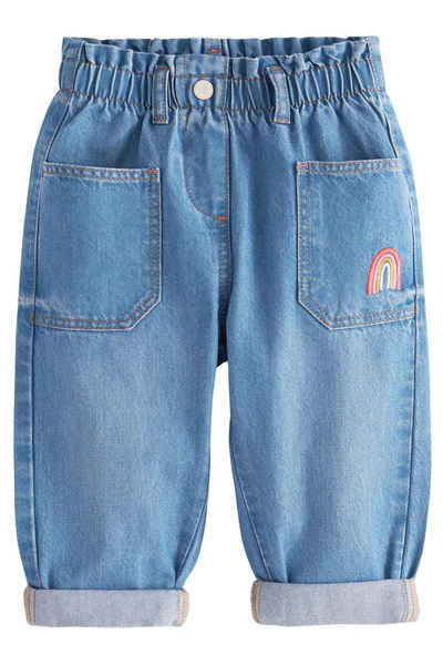 Next Schlupfjeans Jeans mit Regenbogenprint (1-tlg)