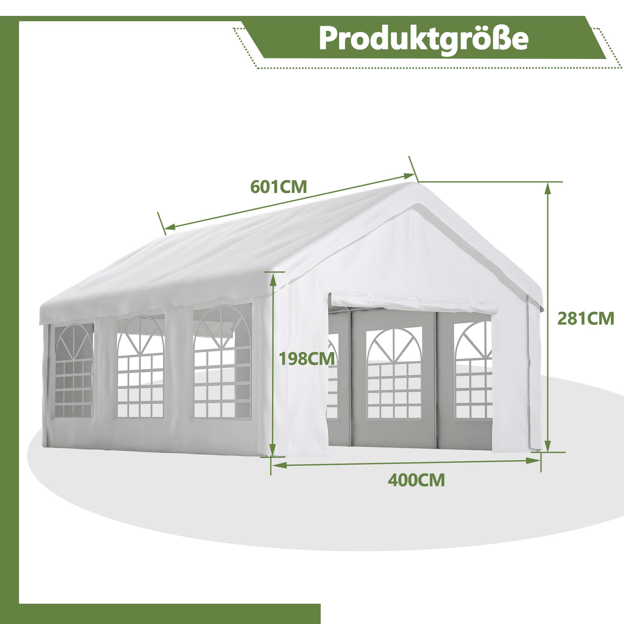 Yoimoimo Garage Professionelle Zeltgarage – Robust, Komplettset & Schnell Aufgebaut