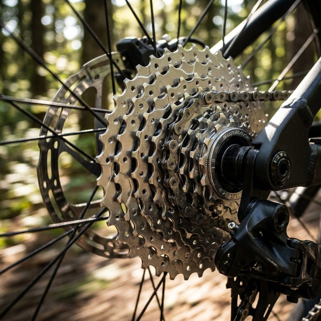 SunRace Zahnkranz SunRace Freilaufkranz 9-fach 13-32Z - Schraubkranz für E-Bikes mit Flu