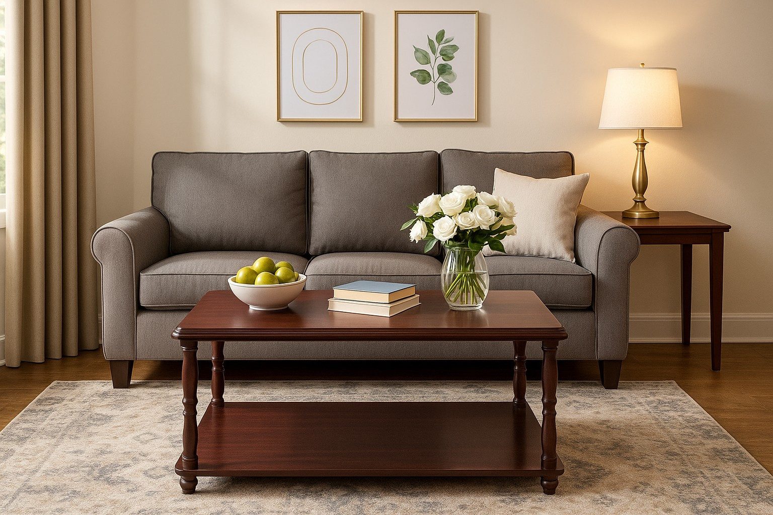 moebel-direkt-online Couchtisch Martha, gedrechselte Holzbeine günstig online kaufen