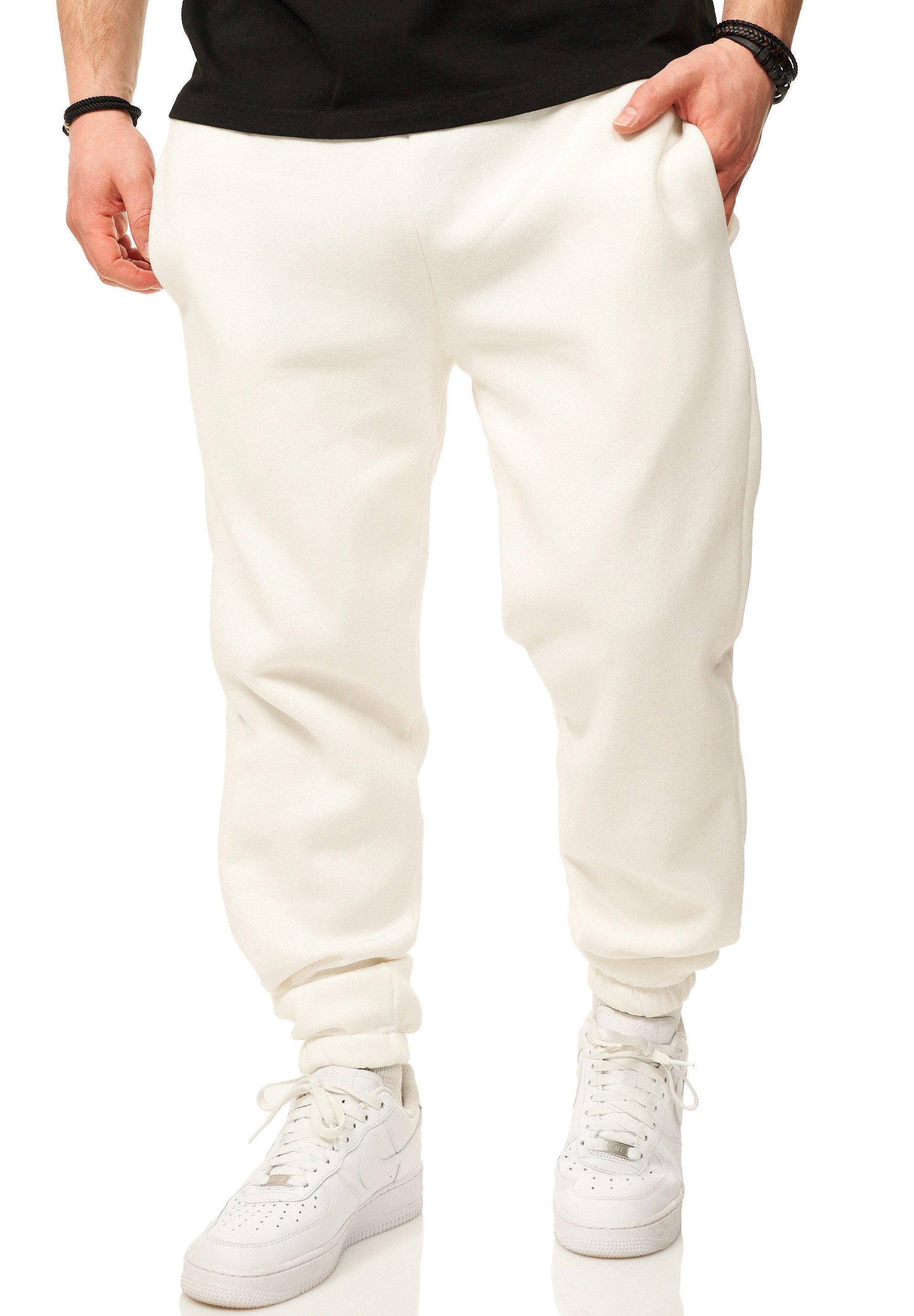 DAILY COTTON Jogginghose im Straight-Fit als Lange Trainingshose Sweatpants Herren Freizeithose mit Bündchen aus Baumwolle