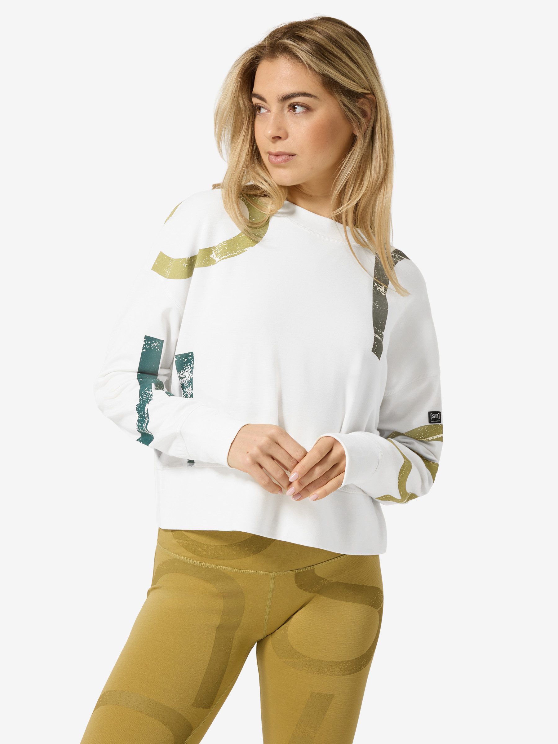 Sweatshirt für Damen, Merino W CAPITAL LOGO KRISSINI