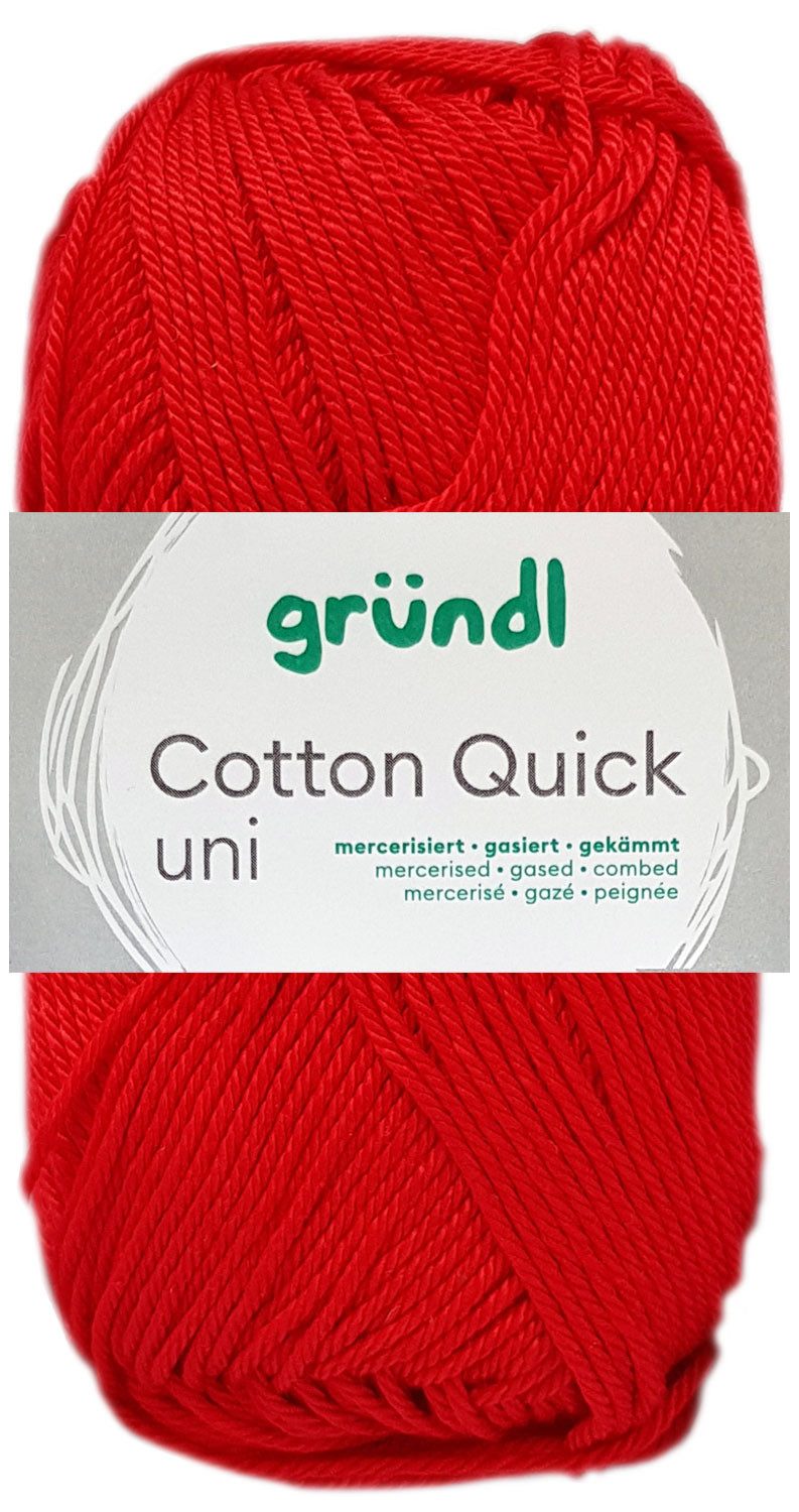 Gründl 50 Gramm Gründl Cotton Quick Uni Farbauswahl Häkelwolle