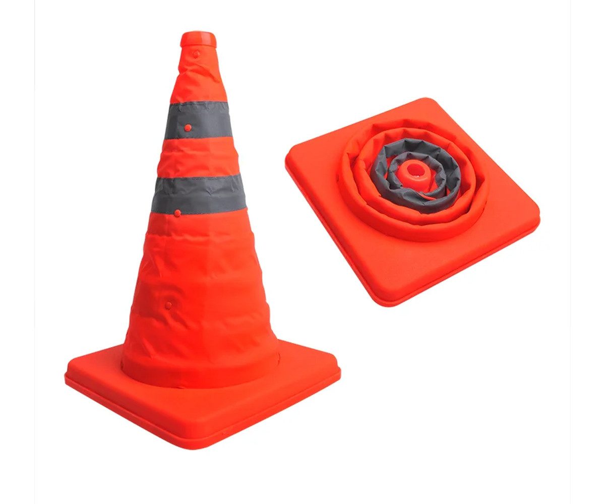 ProPlus Pylone Faltbarer Sicherheitskegel, 41 cm – Warnkegel für Pannen & Absicherung, faltbar