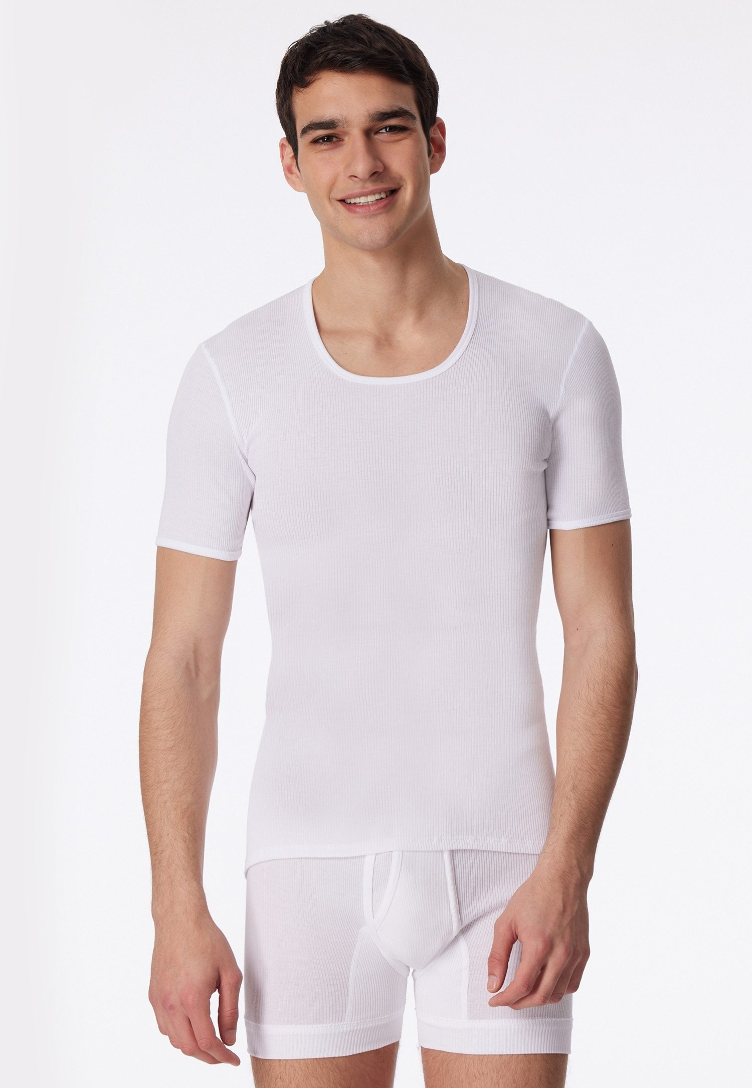 Schiesser Unterziehshirt Original DR Funktionsschnitt mit etwas längerer Rückenpartie
