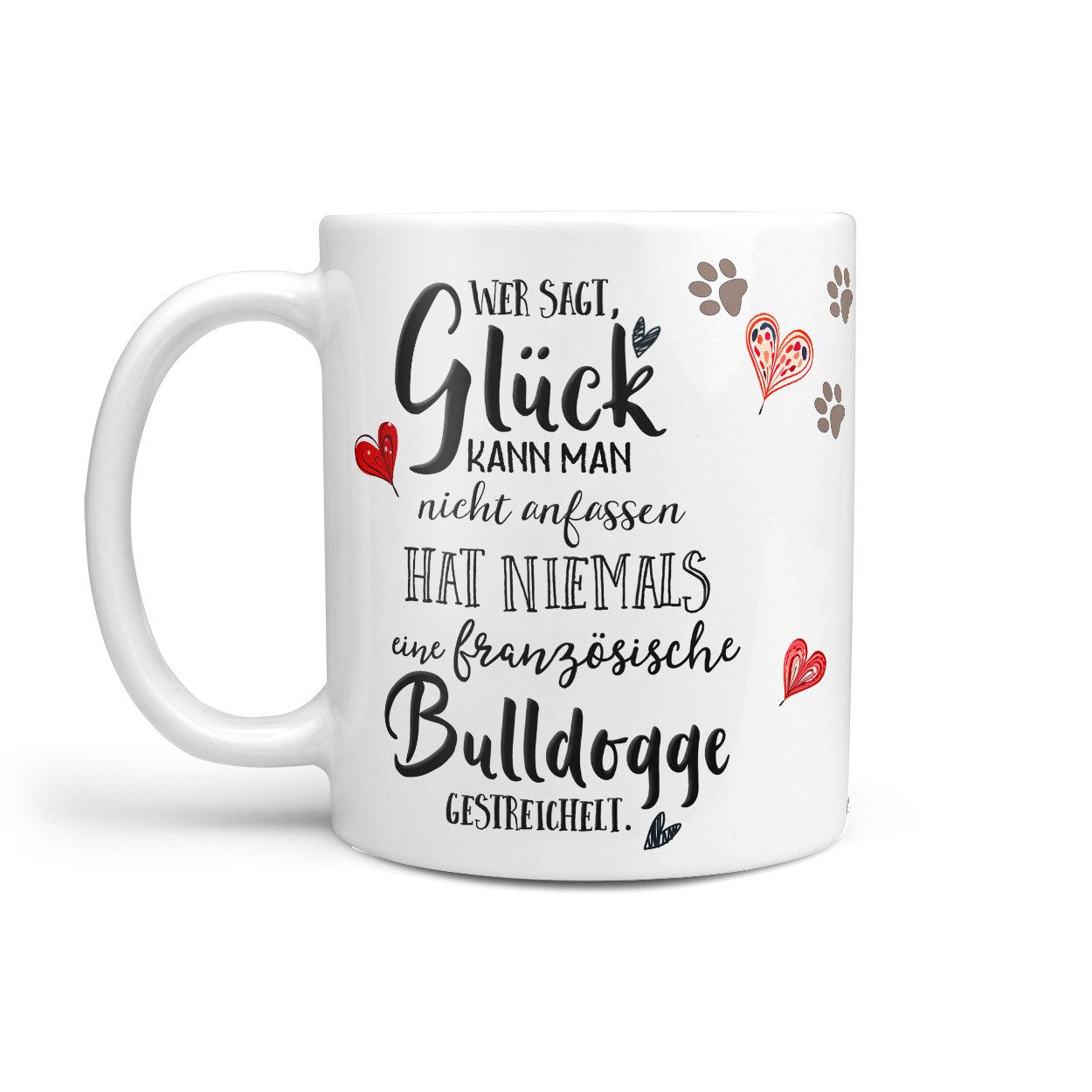 Sunnywall Tasse Französische Bulldogge - Hund Hunderasse - Geschenk für Hundeliebhaber, Keramik, inkl. Geschenkkarte