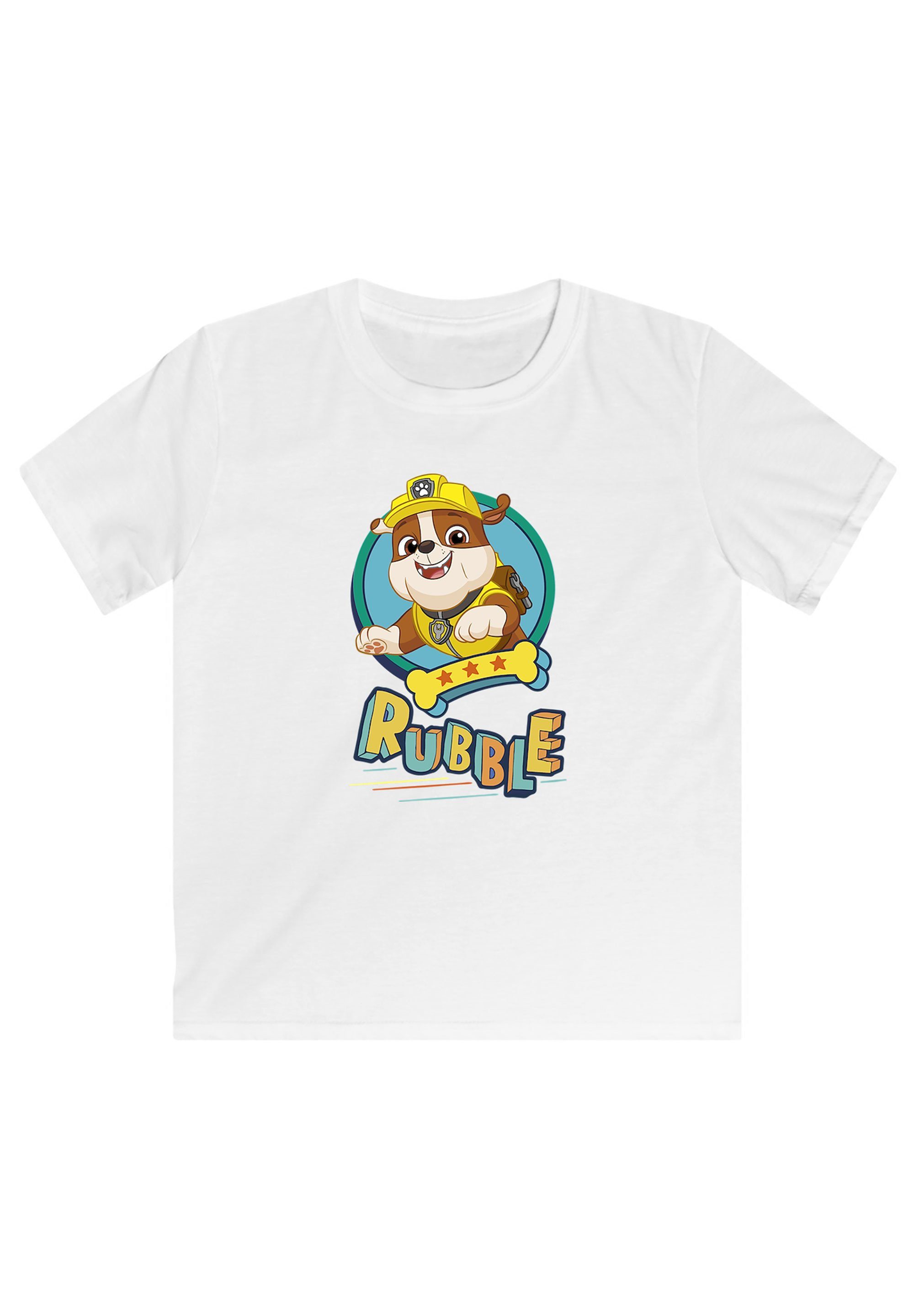 F4NT4STIC T-Shirt Paw Patrol Rubble Unisex Kinder,Premium Merch,Jungen, Mädchen,Bedruckt, Sehr weicher Baumwollstoff mit hohem Tragekomfort