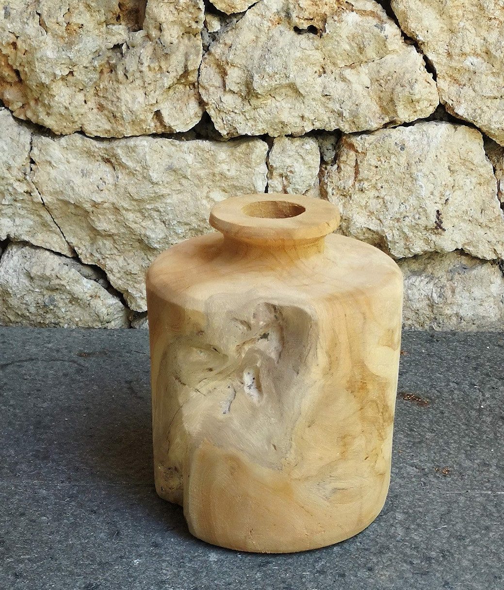 AMBIENTE-LEBENSART.DE Подсвечник Подсвечник-Kerzenleuchter-Windlicht-Teakholz-Massiv-Deko