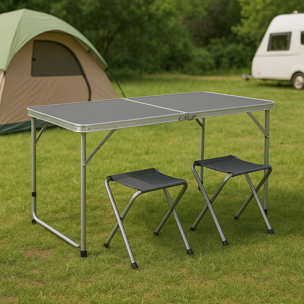 Greemotion Campingtisch [Faro] Klapptisch Reisetisch klappbar mit 4er Set S günstig online kaufen