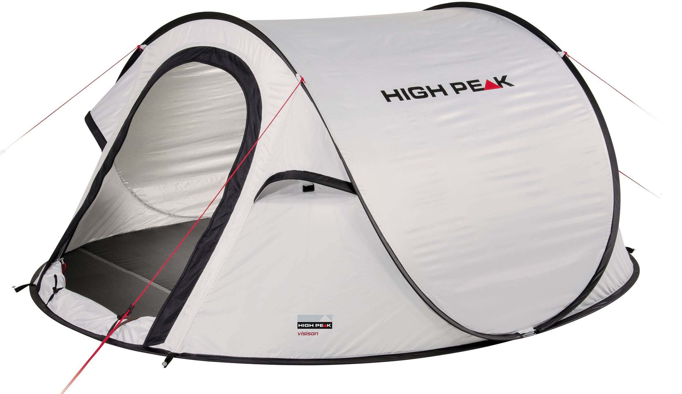 High Peak Wurfzelt Pop up Zelt Vision 2, Personen: 2 (mit Transporttasche) pearl