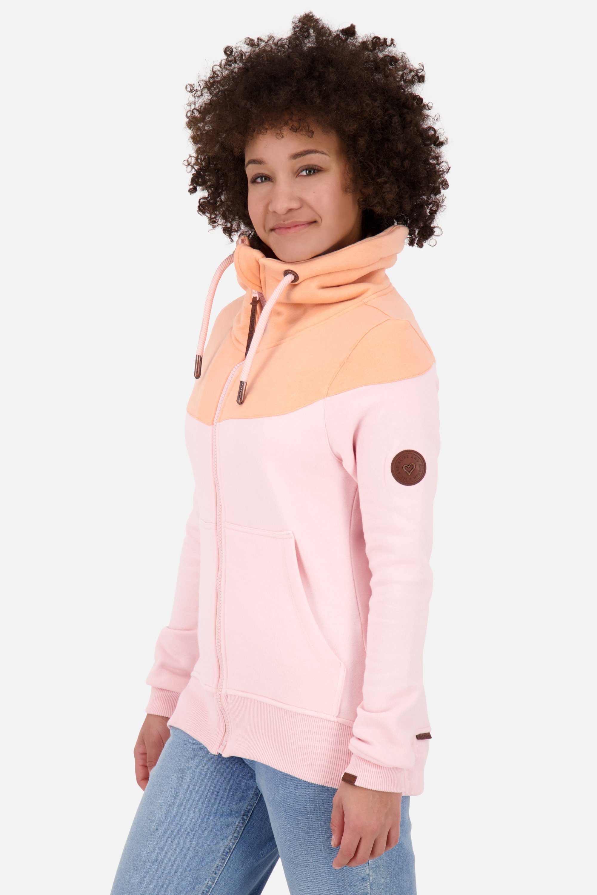 Alife candy Damen melange & A Sweatjacke ValenaAK Jacke Kickin Sweatjacke, Sweatjacket