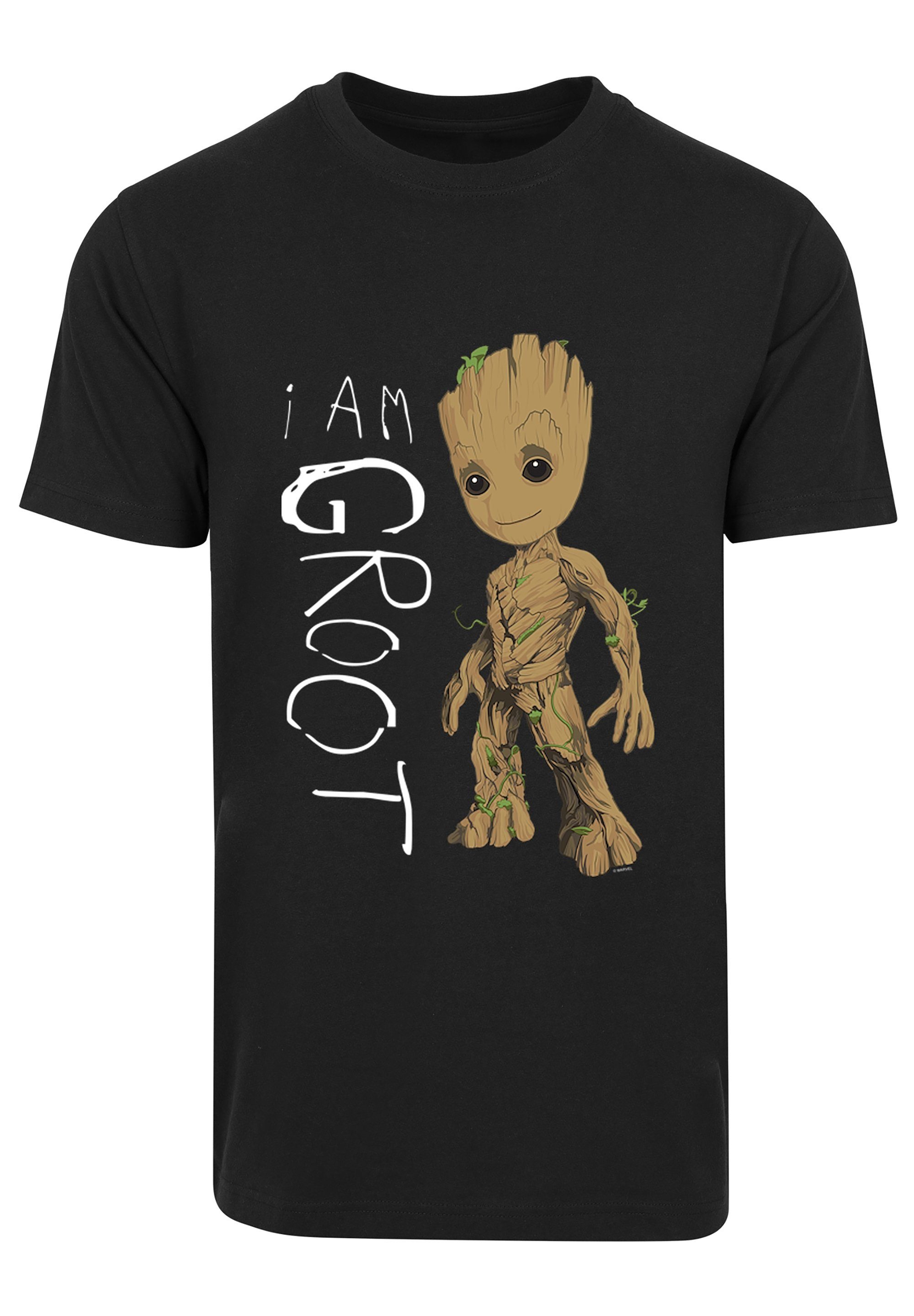 Groot of the Marvel F4NT4STIC Guardians Print Galaxy Merch,Regular-Fit,Basic,Logo Herren,Premium T-Shirt