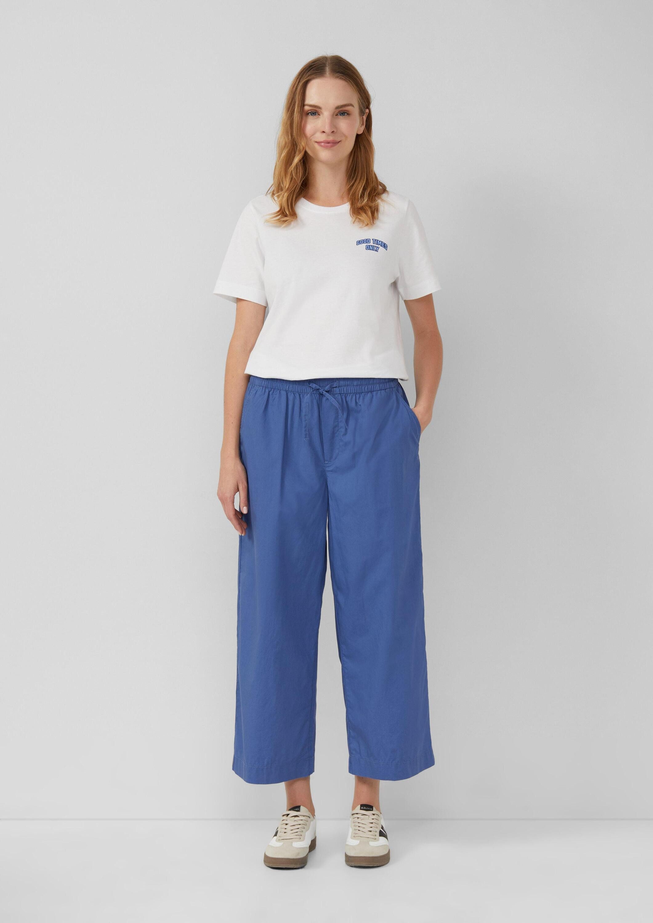 s.Oliver Culotte Hose High Rise Culotte mit Elastikbund und Eingrifftaschen günstig online kaufen