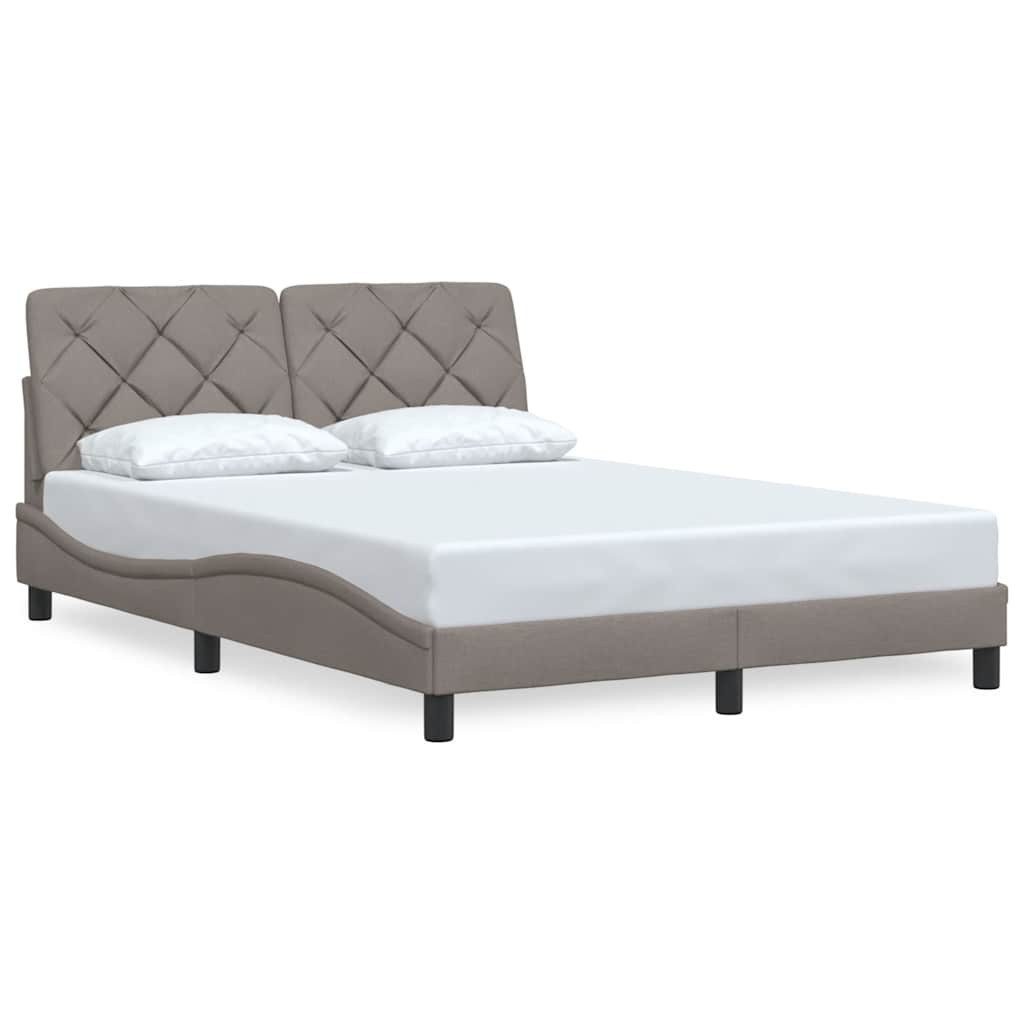 vidaXL Bett Bettgestell ohne Matratze Taupe günstig online kaufen