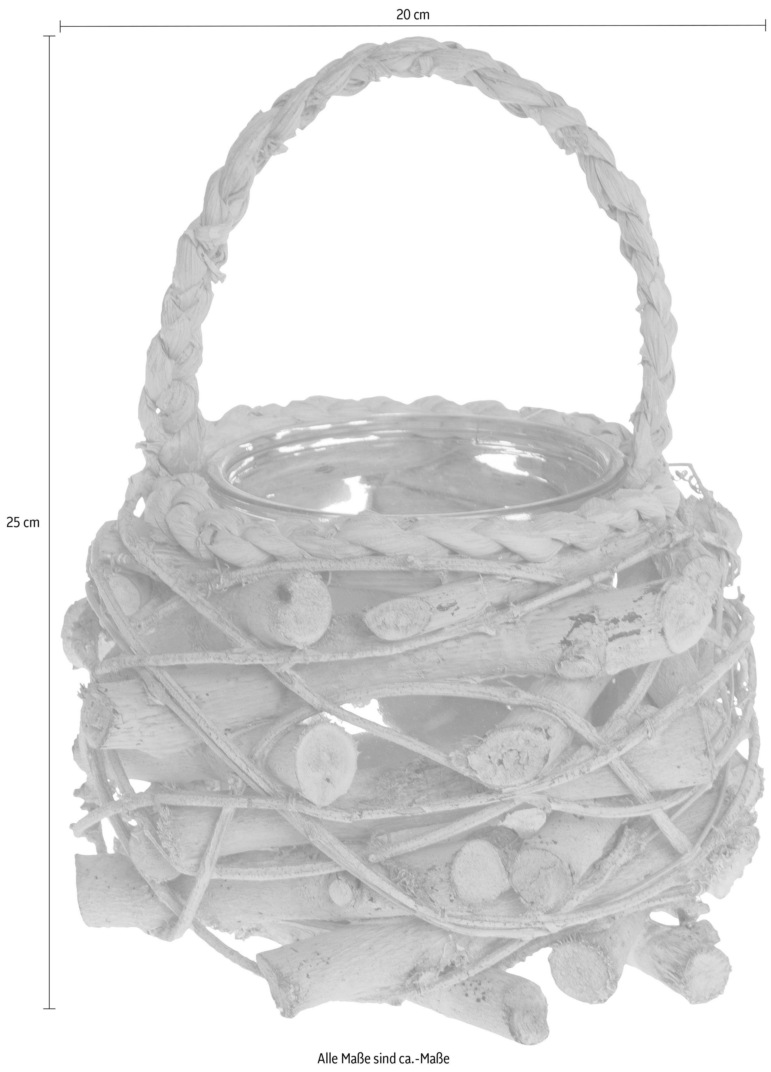 Home affaire Kerzenlaterne, durchm. Glas 12cm