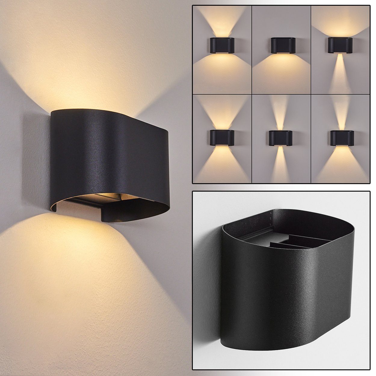 hofstein AußenWandleuchte »LED Außen Wand Lampe Up&Down Terrassen