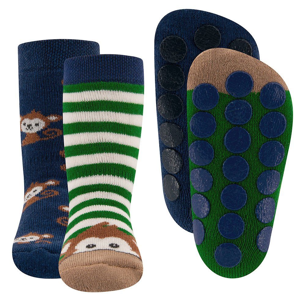 ABS-Socken Stoppersocken ABS 2er Pack Äffchen