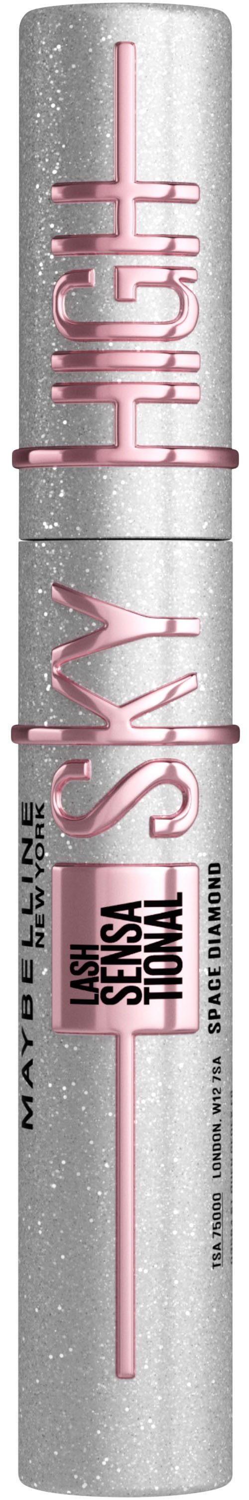 MAYBELLINE NEW YORK Mascara Lash Sensational Sky High + Sky High Space Diamond, 2-tlg., Extreme Länge und volles Volumen, mit Fasern und Bambusextrakt.