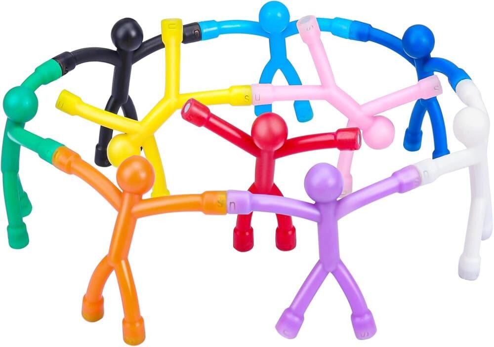 FELIXLEO Begrenzungsmagnetband 10 Stück Kühlschrankmagnete Menschen Magnetspielzeug für Kinder Büro (10-St)