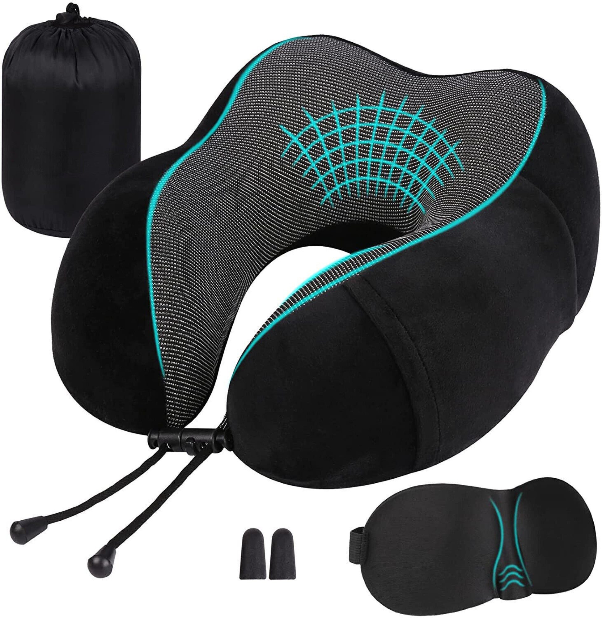 LA CUTE Nackenkissen Memory Nackenkissen-Set: Reisekissen mit Schlafmaske u günstig online kaufen