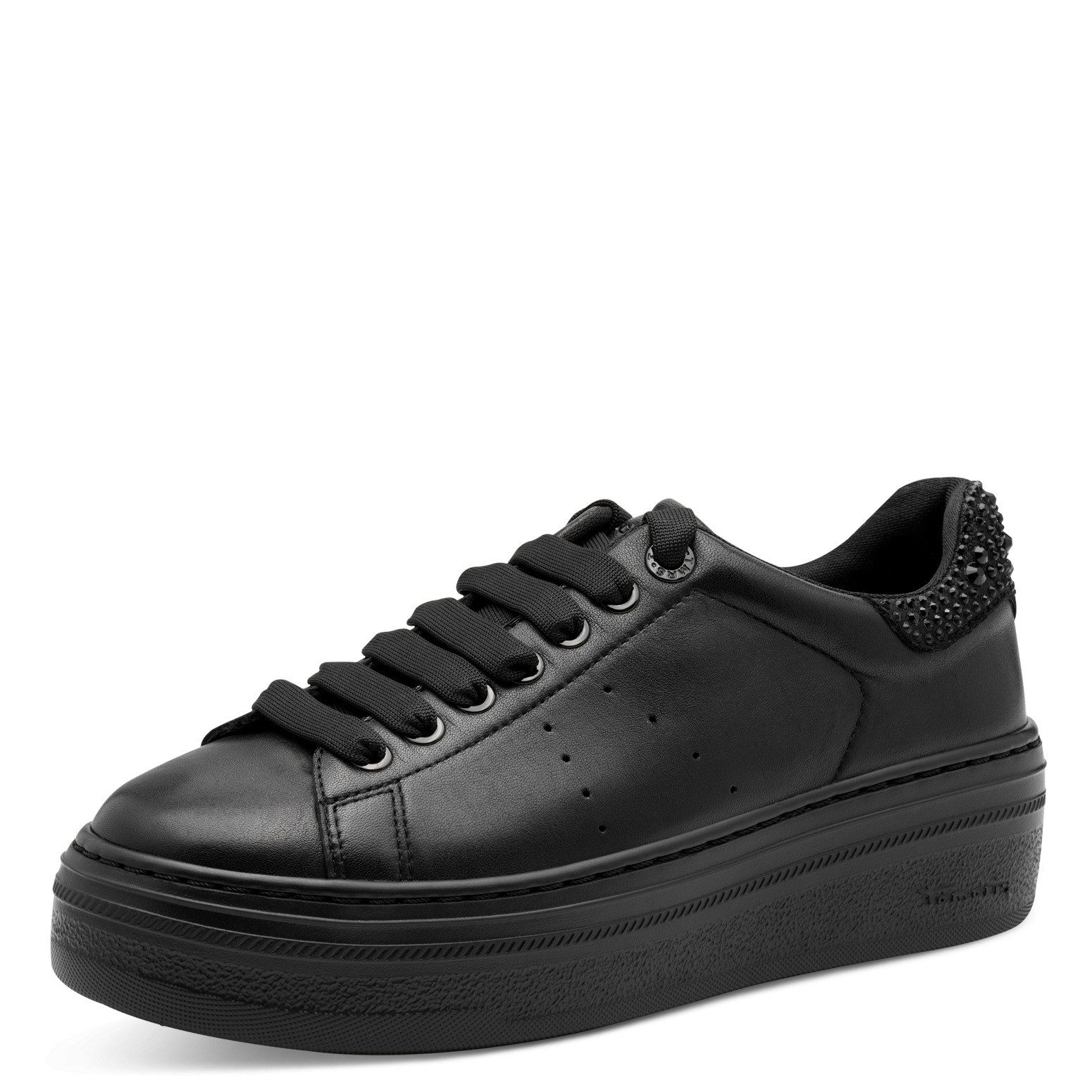 Tamaris Plateausneaker, Schnürschuh, Halbschuh mit auffälligen Schmuckstein günstig online kaufen