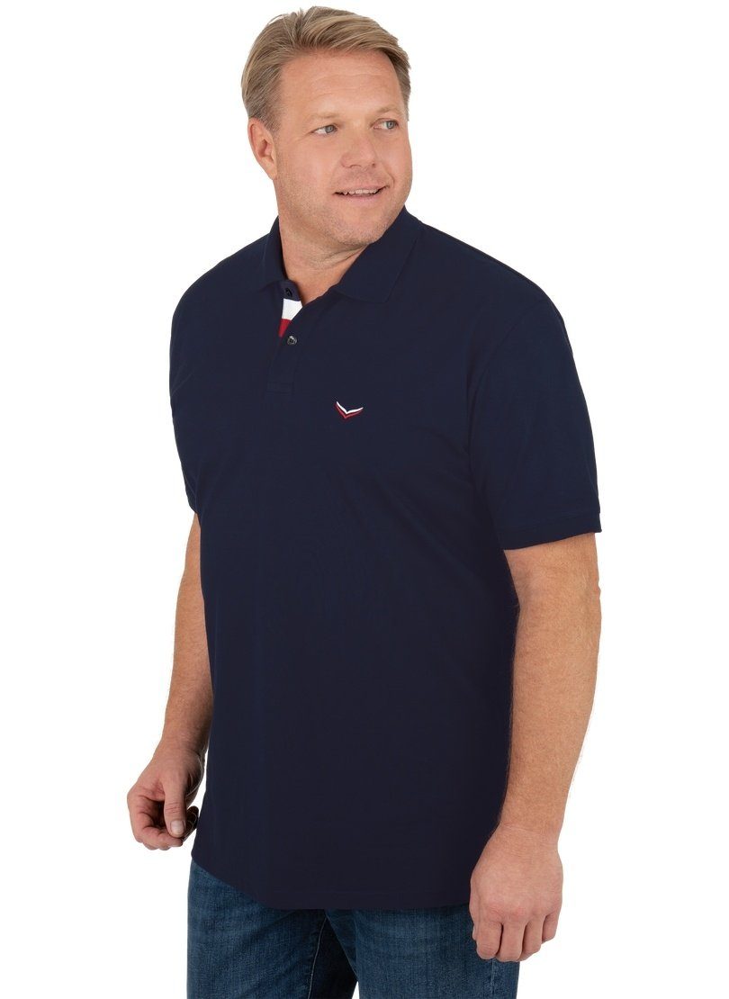 Trigema Poloshirt TRIGEMA Poloshirt mit dreifarbiger Knopfleiste (1-tlg) günstig online kaufen