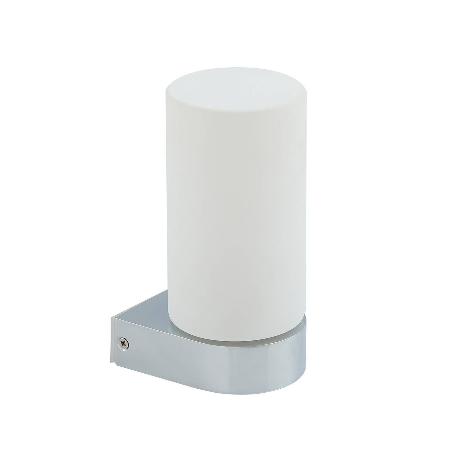 Lucande Wandleuchte Basolo, Metall, Chrom IP44, 1 x 10 W LED
