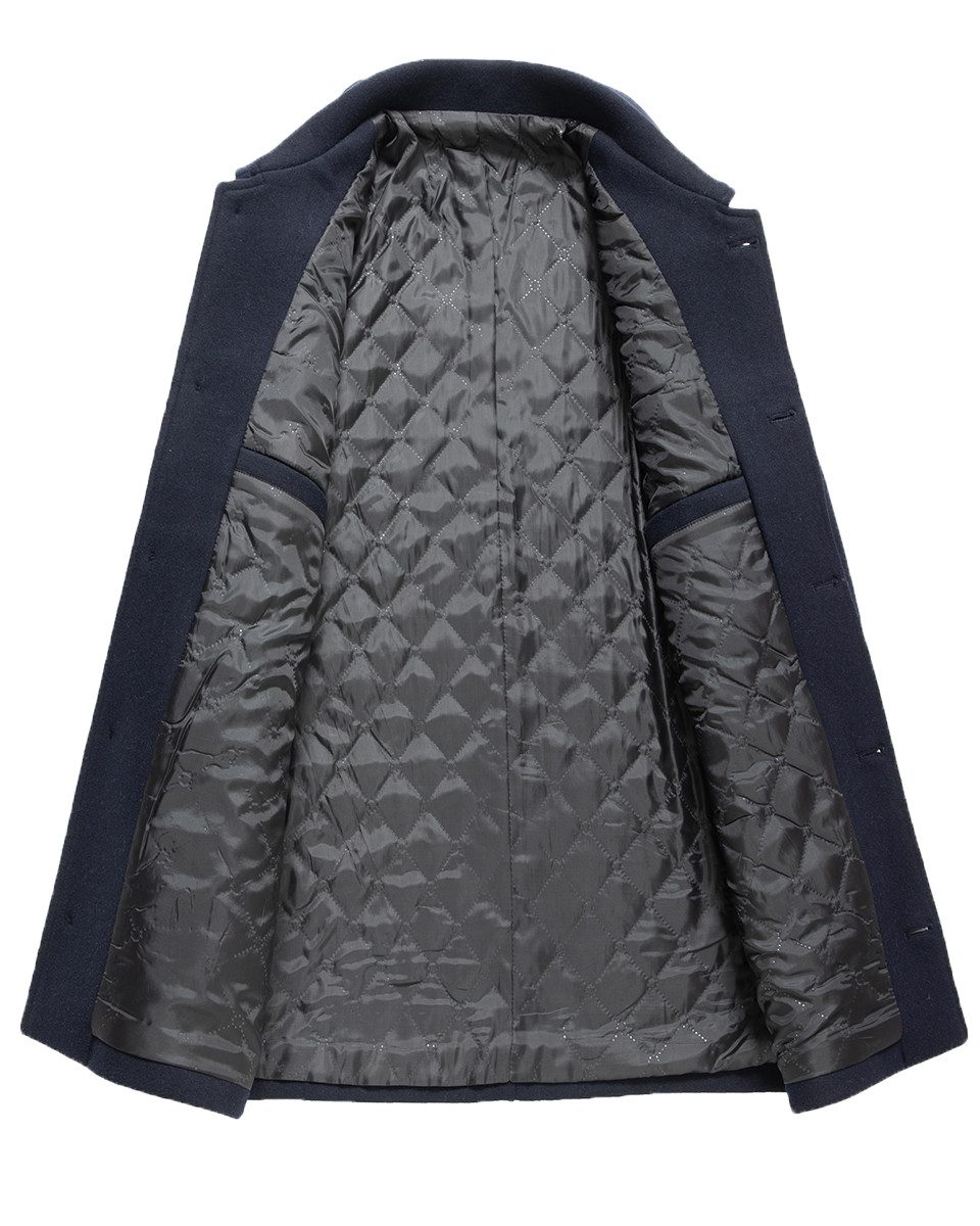 Allthemen Wollmantel Herren Kurzmantel Winter Winterjacke Slim Fit Wintermantel