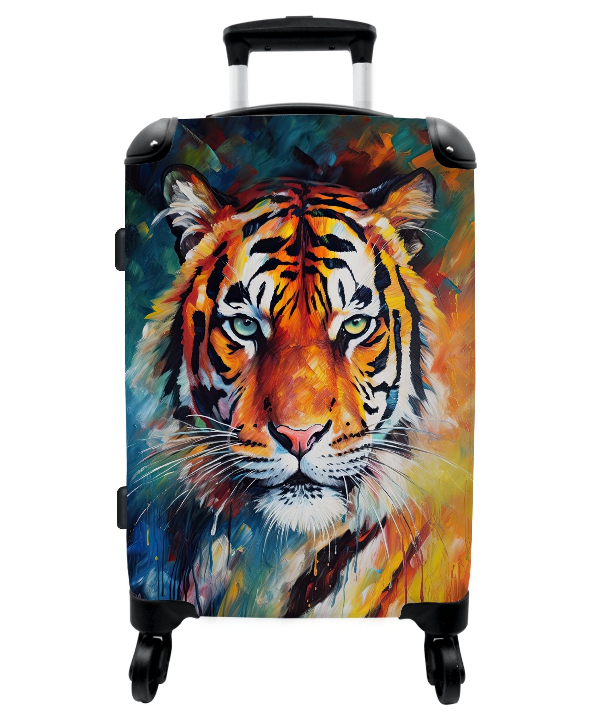 NoBoringSuitcases.com© Koffer 67x43x25cm Tiger - Tiere - Ölgemälde