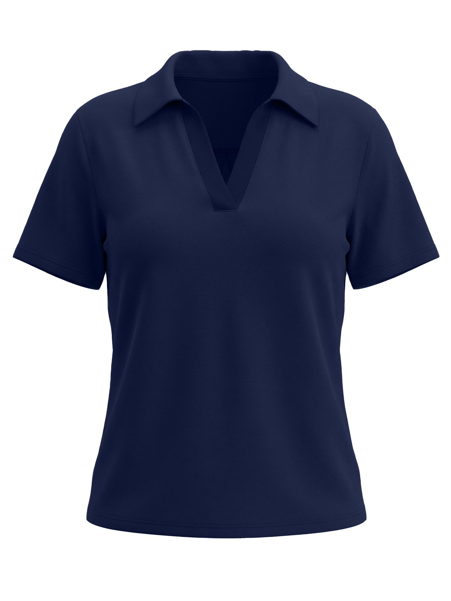 Imily Bela T-Shirt Damen Poloshirts mit V-Ausschnitt (Packung, 1-tlg., 1per-Pack) einfarbig