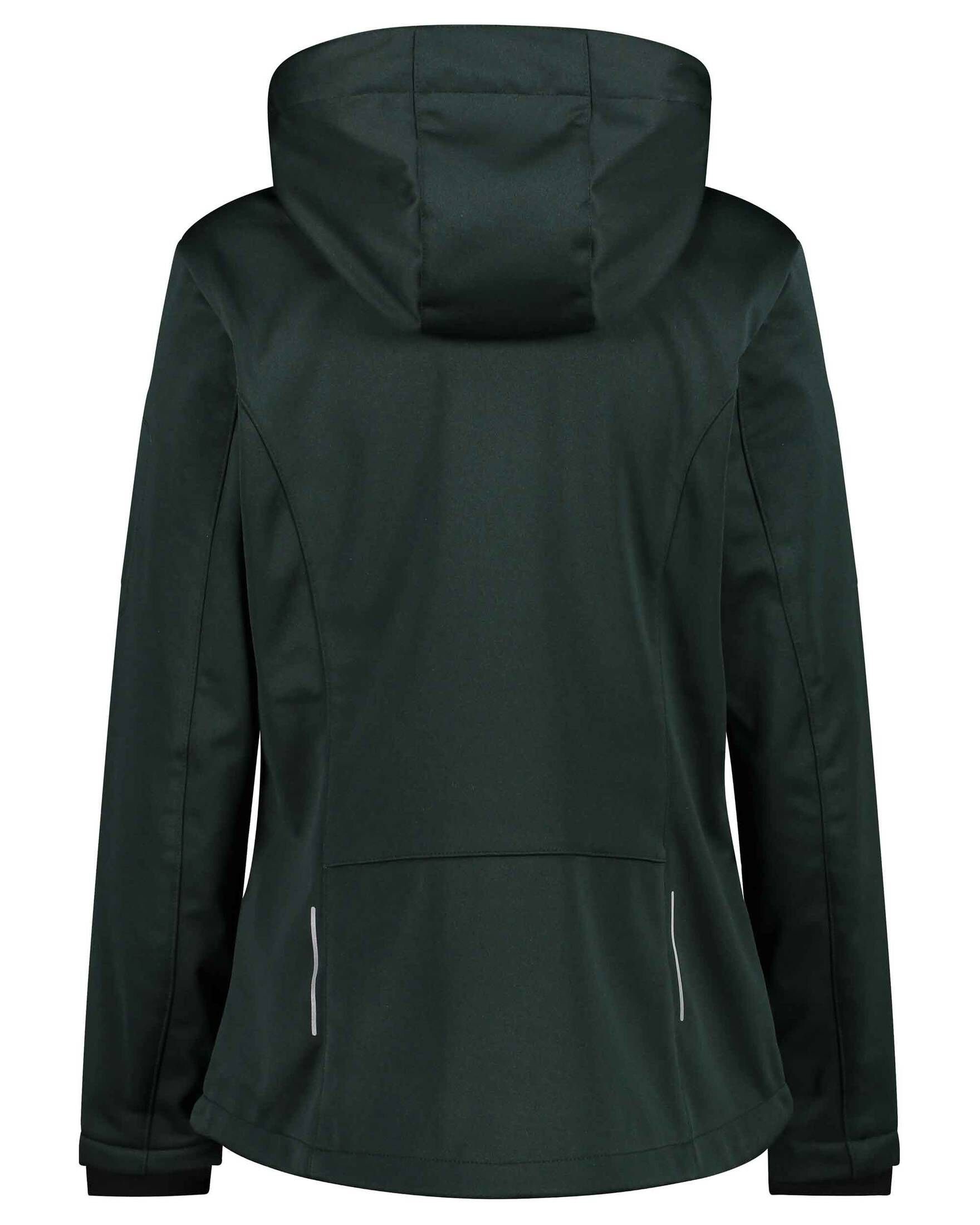 Zip (1-St) dunkelgrün Hood" Softshelljacke Damen Jacket (401) "Woman Outdoorjacke CMP