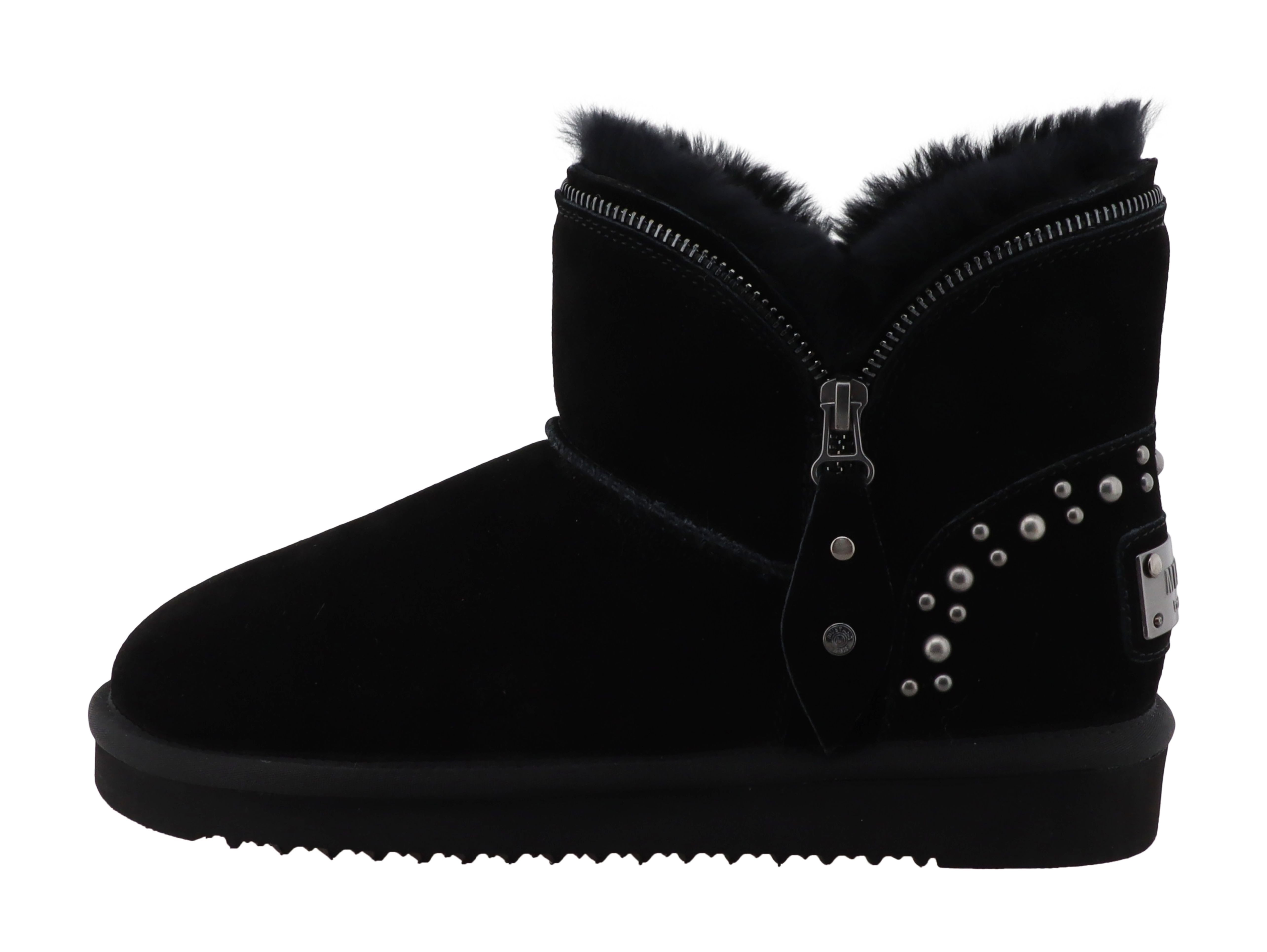 Mustang Shoes Winterboots Winterboots Plateau, Winterstiefelette mit Nieten und Zierreißverschluss