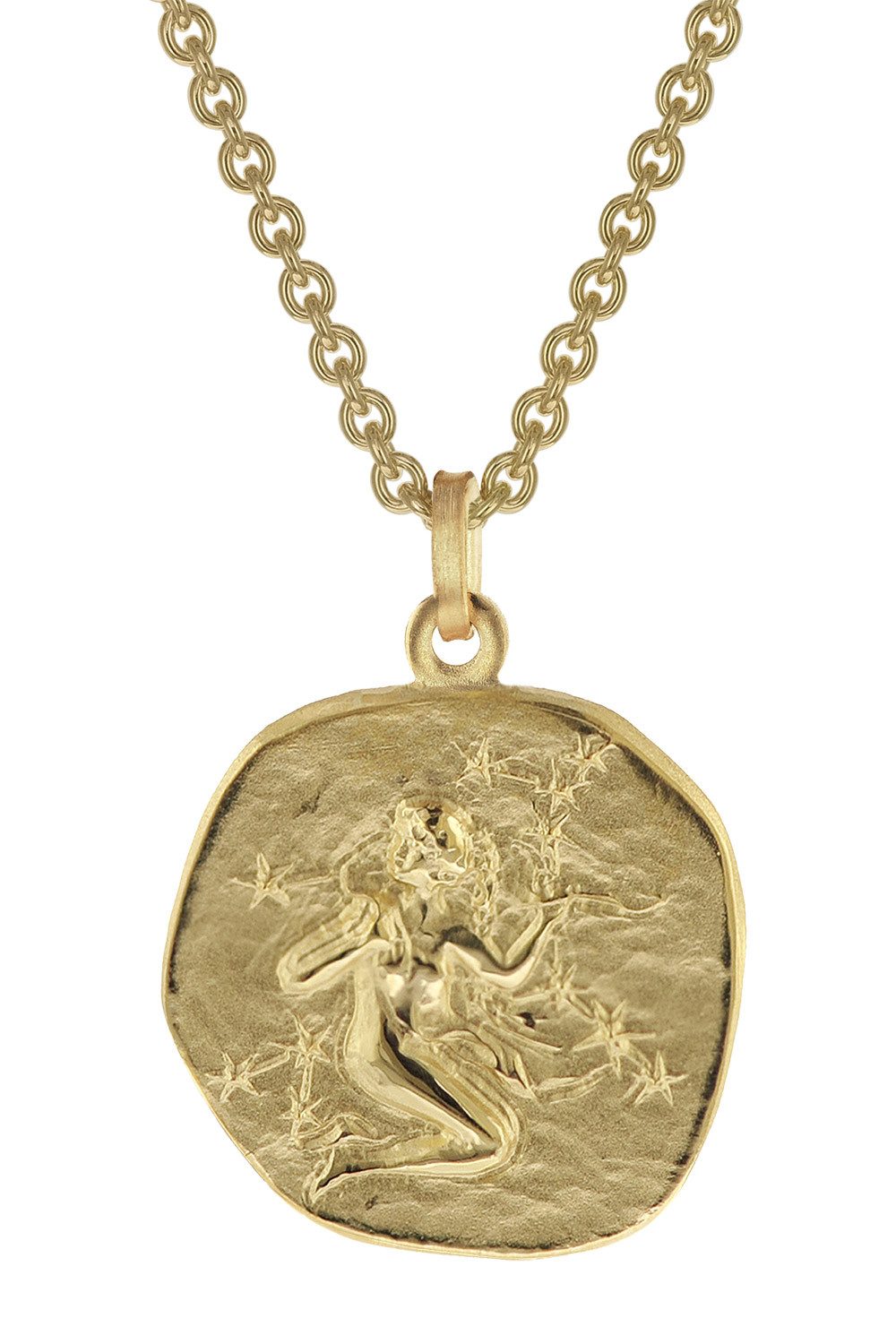 trendor Kette mit Anhänger Jungfrau Ø 20 mm Gold auf Silber günstig online kaufen