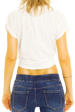be styled Comfort-fit-Jeans Stretchige Hose - asymmetrischer Knopfleiste Slim Fit - Damen - j6p schräge Knofleiste, mit Stretch-Anteil