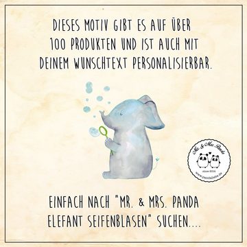 Mr. & Mrs. Panda Cocktailglas Elefant Seifenblasen - Transparent - Geschenk, Satiniertes Glas, Dick, Premium Glas, Inkl. Mehrwegstrohhalm
