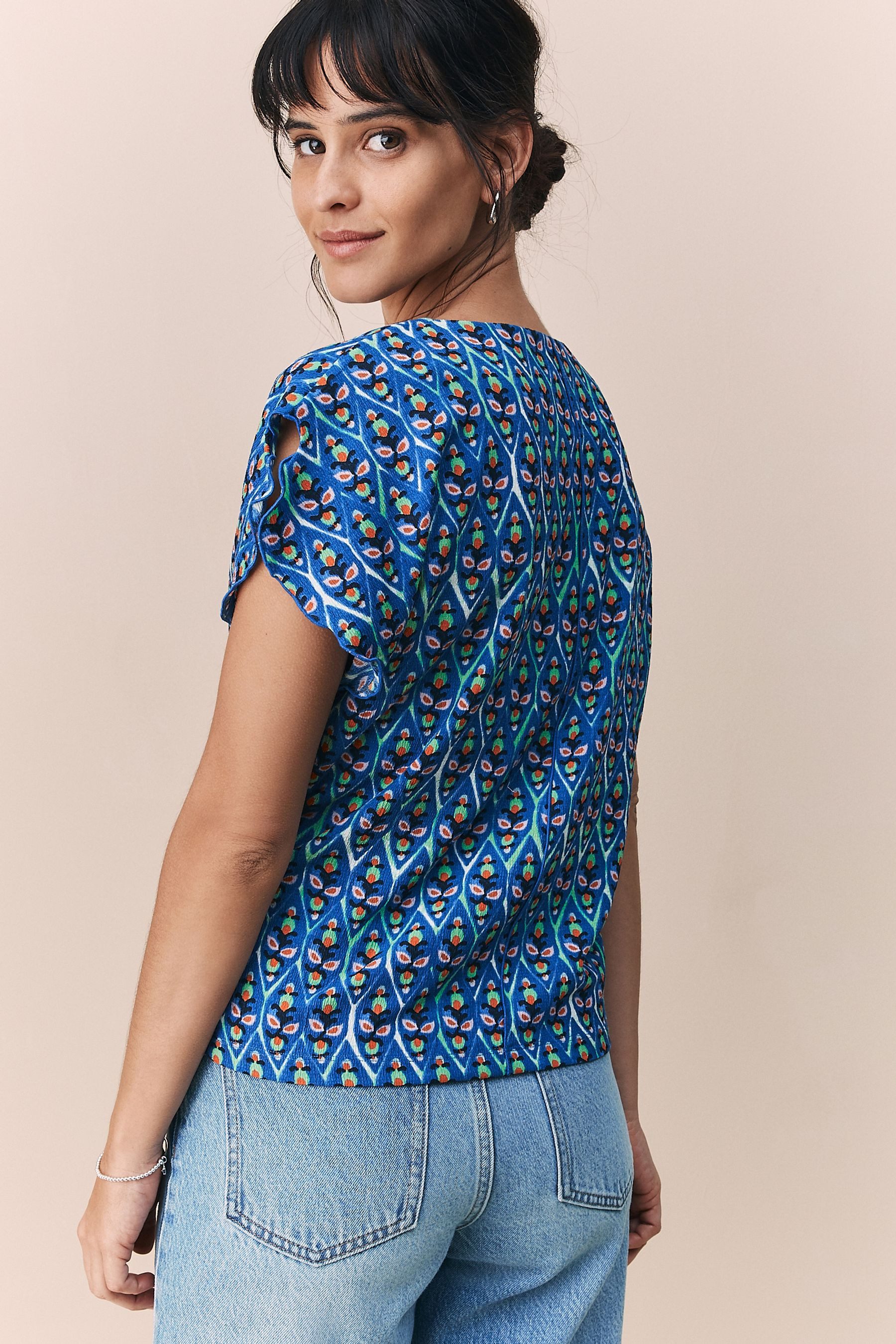 Next Blusenshirt Elegantes Oberteil mit Trompetenärmeln günstig online kaufen