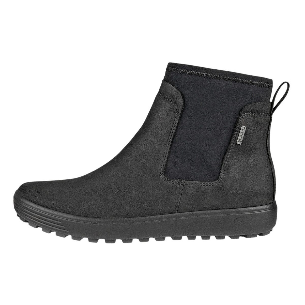 Ecco Stiefelette Soft 7 Tred Chelsea GTX (Nubukleder, wasserdicht) schwarz günstig online kaufen