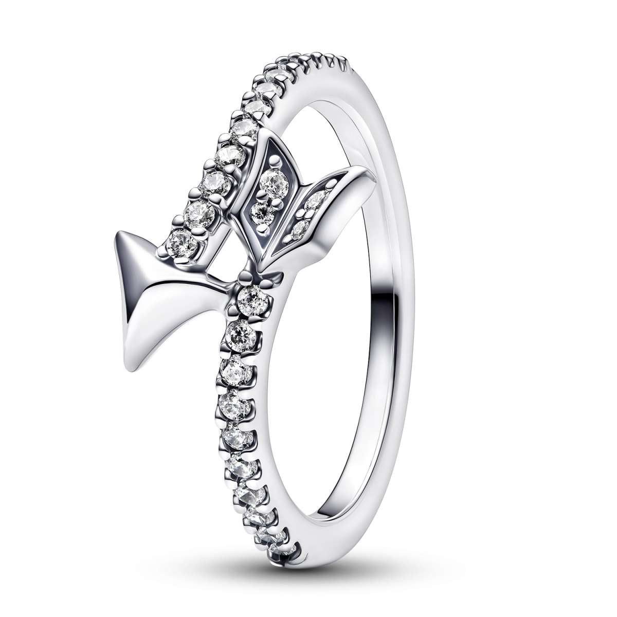 Pandora Silberring 193619C01, Damenring Funkelnder Pfeil Silber