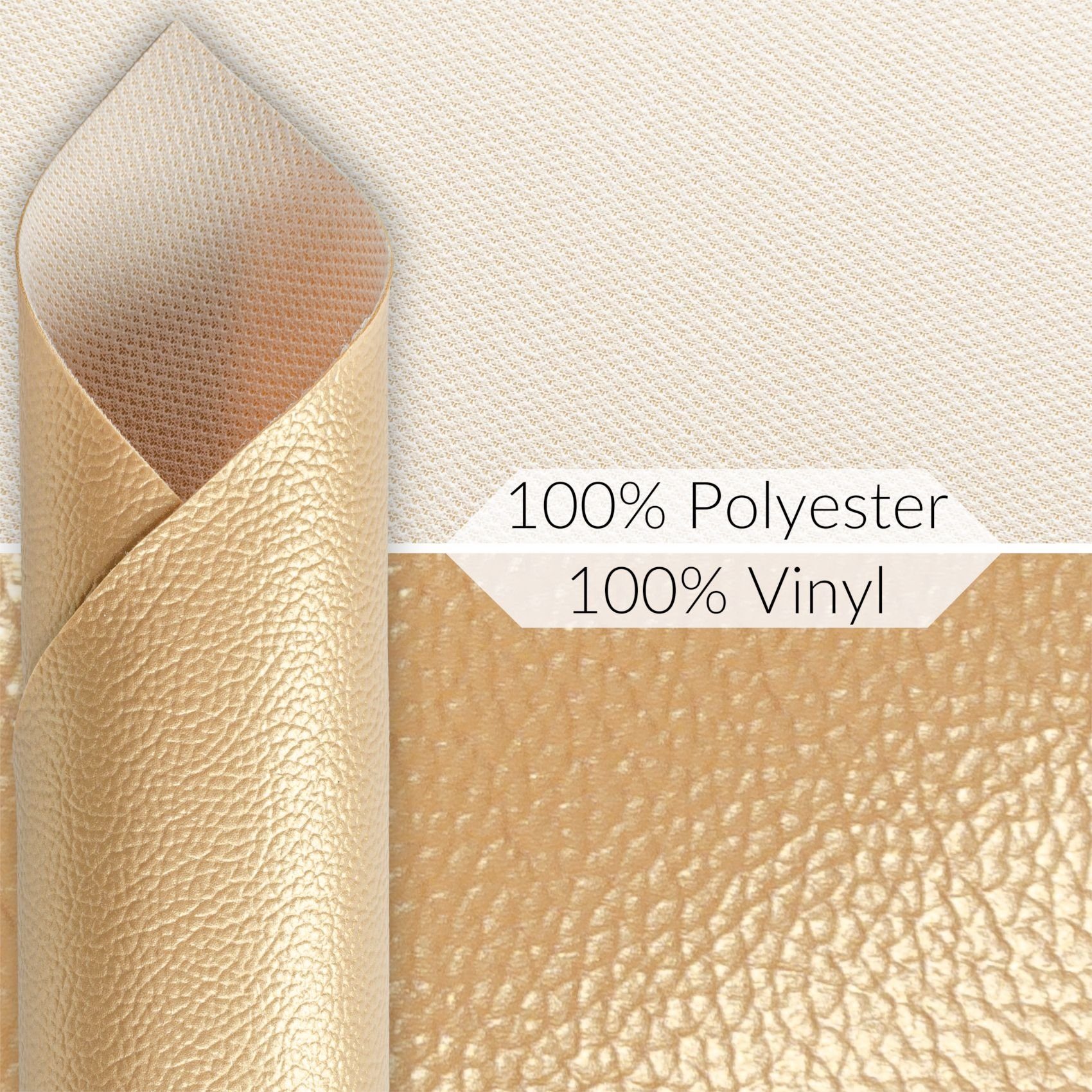 ANRO Stoff Kunstleder Polsterstoff Lederimitat zum Nähen & Beziehen, Wasserundurchlässig Robust Hochwertig Metallic-Effekt Möbelstoff