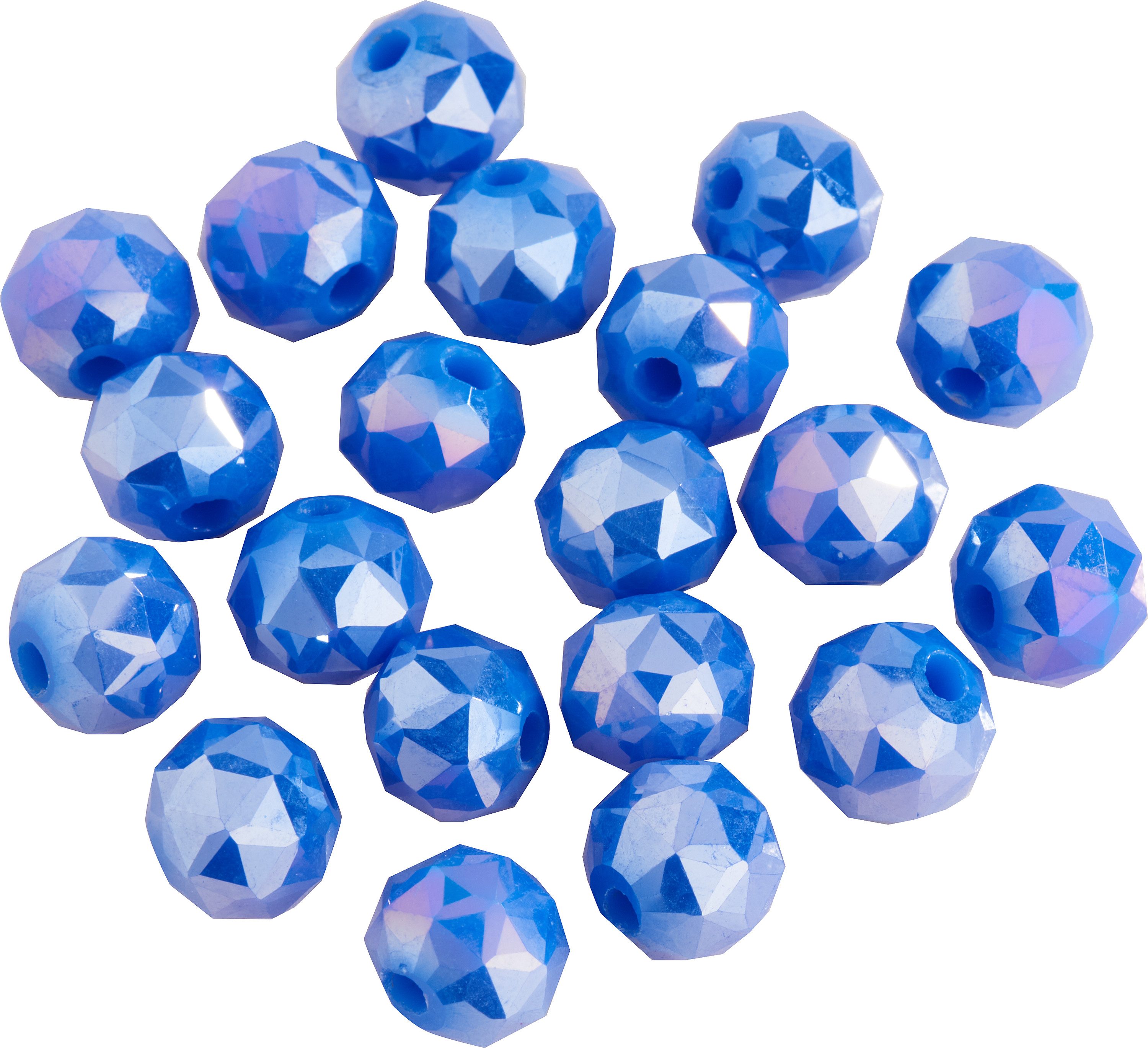 Pracht Bastelperlen Glasschliffperle Rund, (20-tlg), Ø 6 mm, 20 Stück