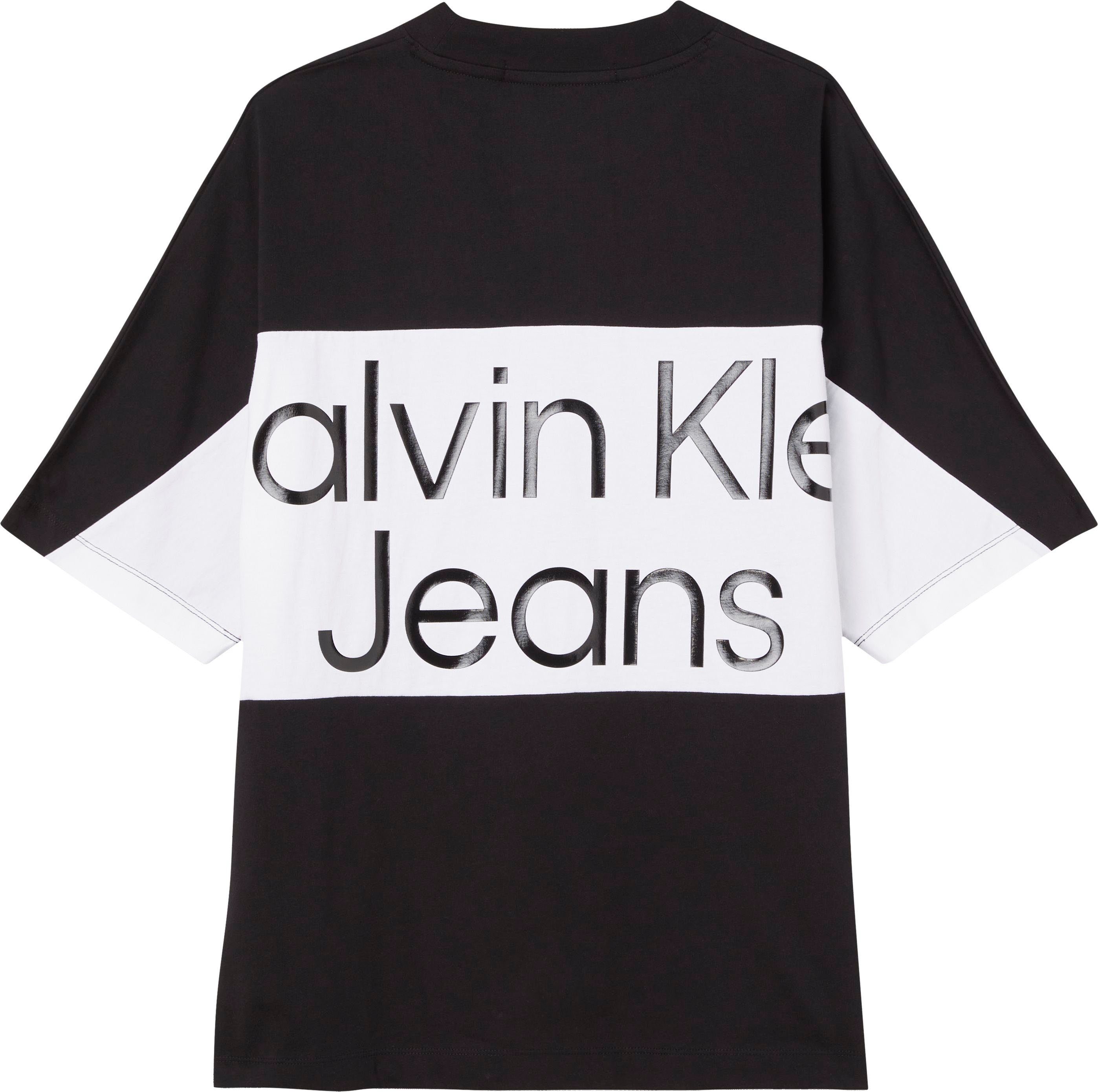 Calvin Klein Jeans T-Shirt BOLD Black LOGO TEE Rundhalsausschnitt mit COLORBLOCK Ck