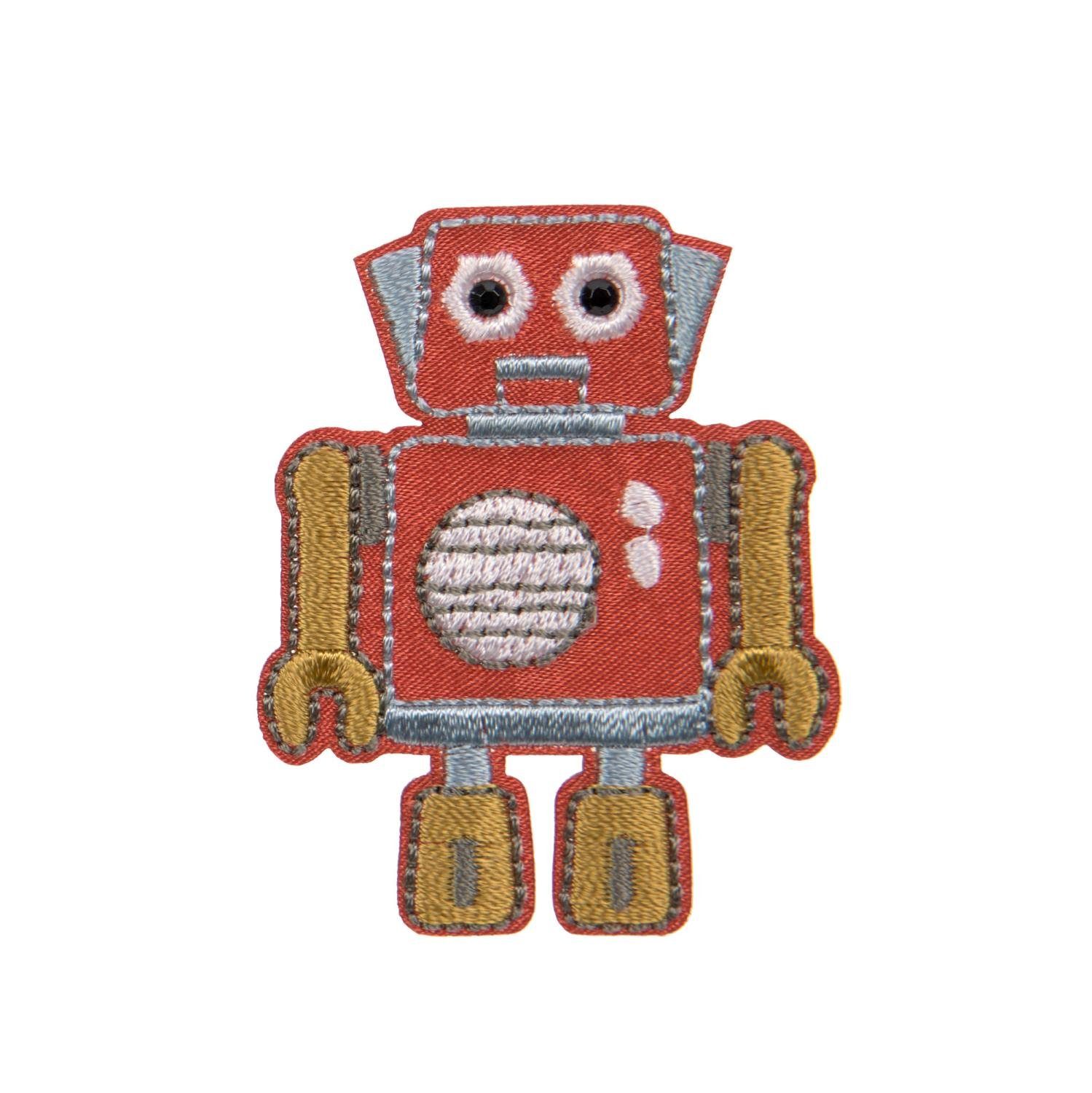 LÄSSIG Schulranzen Lässig Textil-Sticker (3 Stk) - Schul Set Unique, Stick on Robots